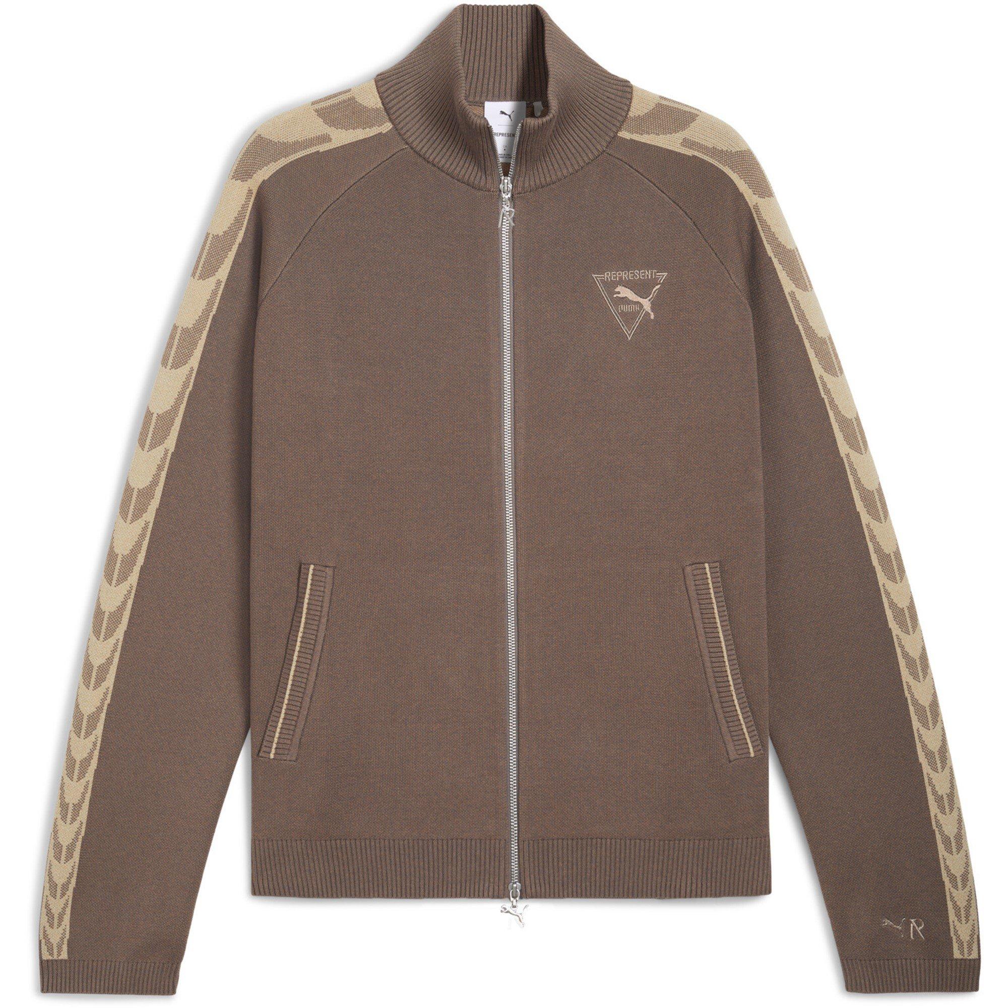 Pine Bark - PUMA x Represent - Mens T7 Knitted Track Jacket - 1