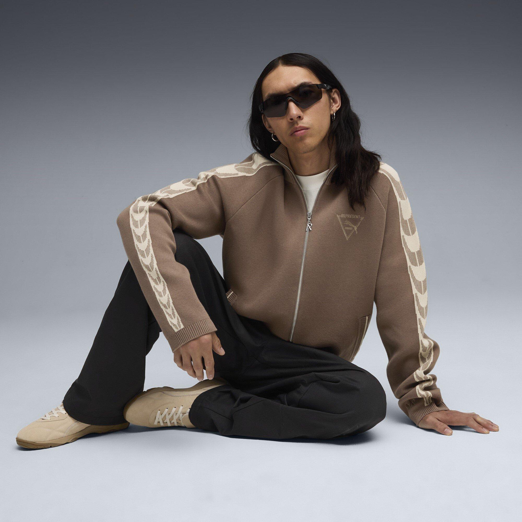 Pine Bark - PUMA x Represent - Mens T7 Knitted Track Jacket - 7