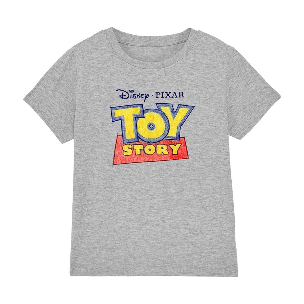 Light Grey - Disney - Toy Story Sketch Logo Kids T-Shirt Athletic Heath - 1