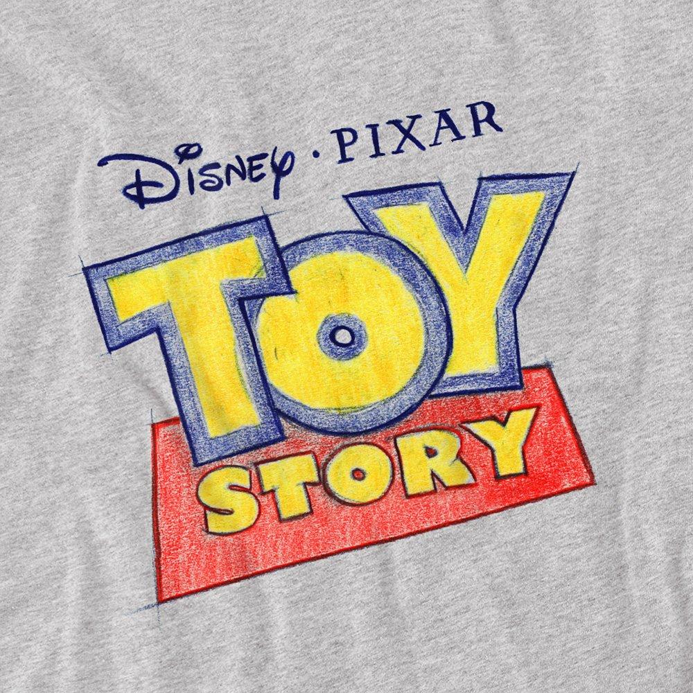 Light Grey - Disney - Toy Story Sketch Logo Kids T-Shirt Athletic Heath - 2