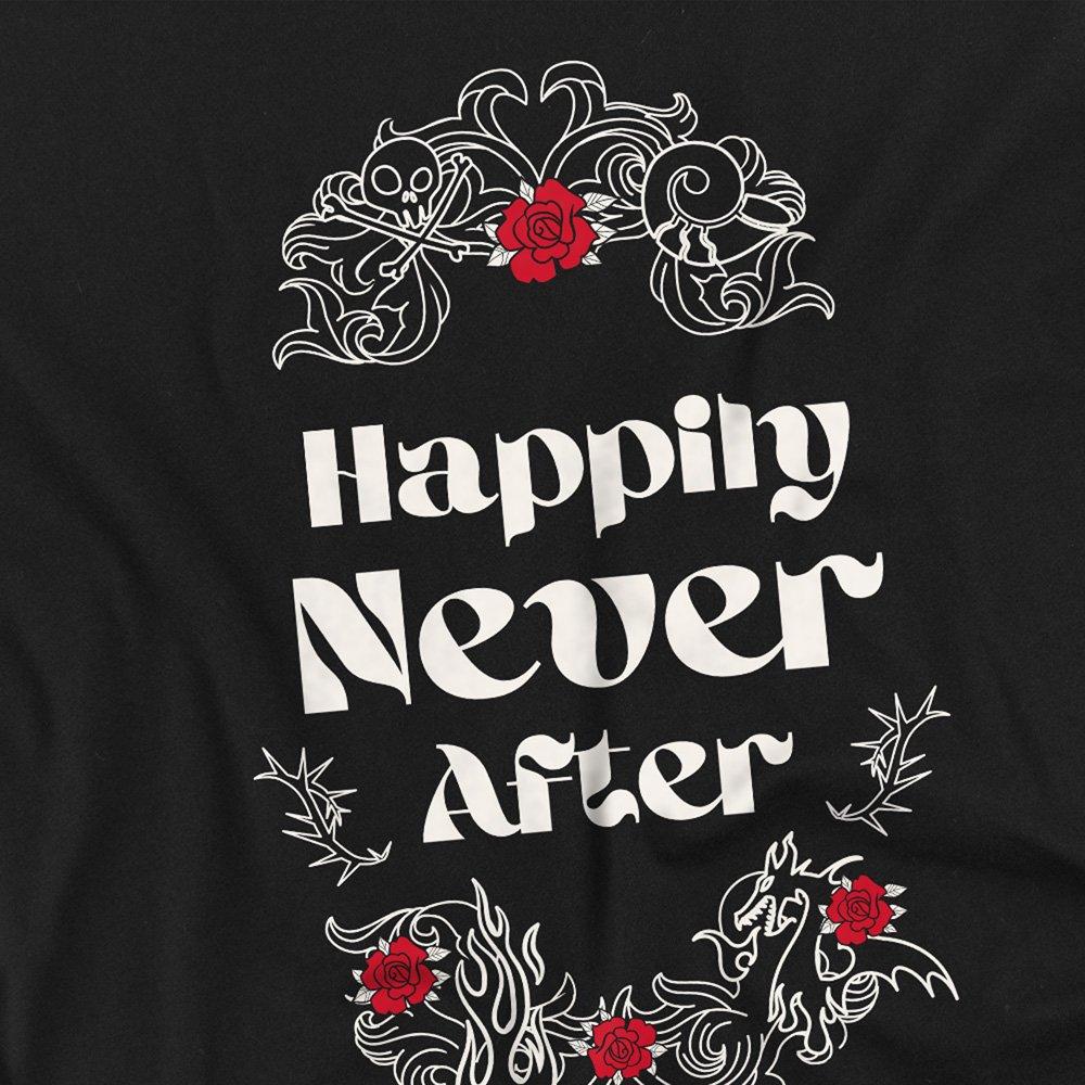 Black - Disney - Valentines Day Happily Never After T-Shirt Black - 2