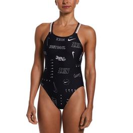 Nike HydraStrong Solid Spiderback 1-Piece Swimsuit