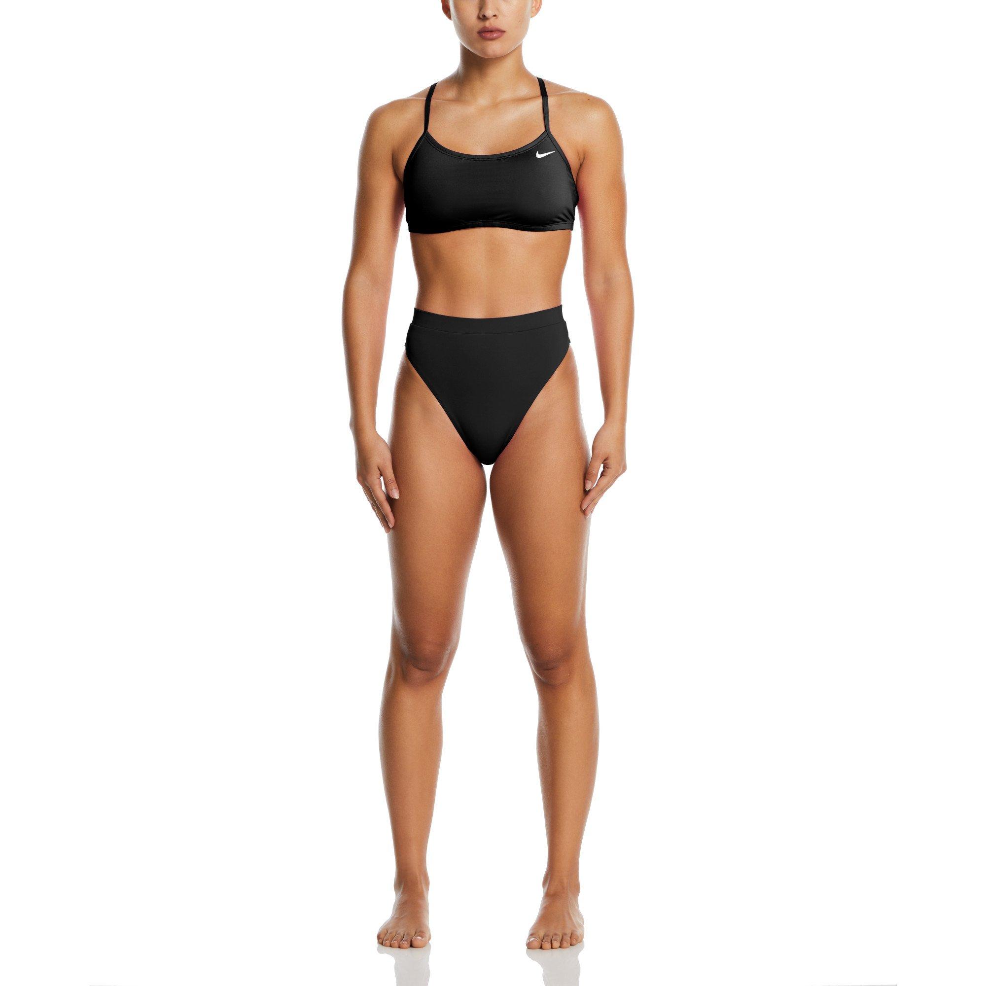 Schwarz - Nike - High Waisted Bikini Bottom Womens - 1