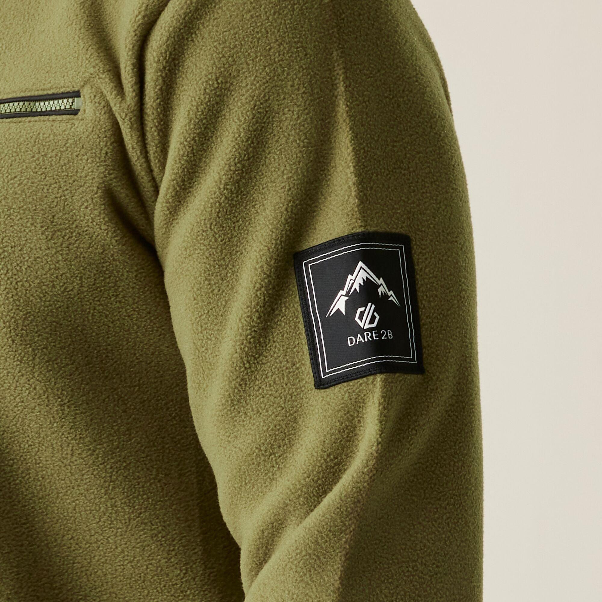 Olive Green - Dare 2b - Men's Affinity Quarter-Zip Funnel-Neck Fleece - 4