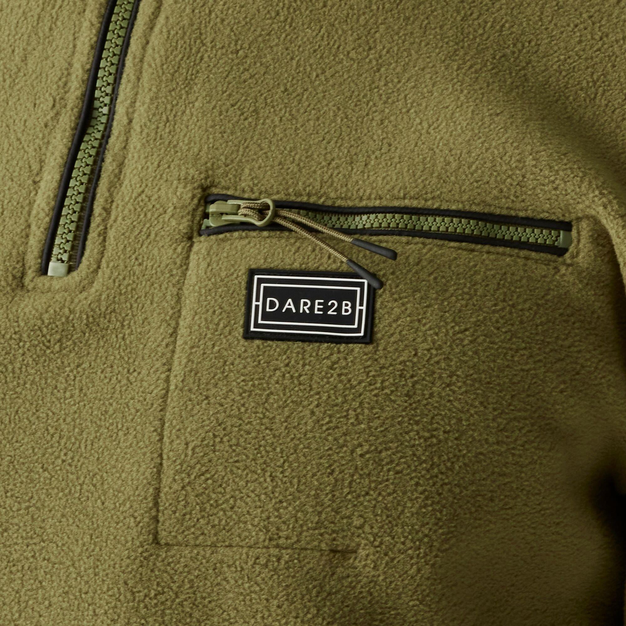 Olive Green - Dare 2b - Men's Affinity Quarter-Zip Funnel-Neck Fleece - 5