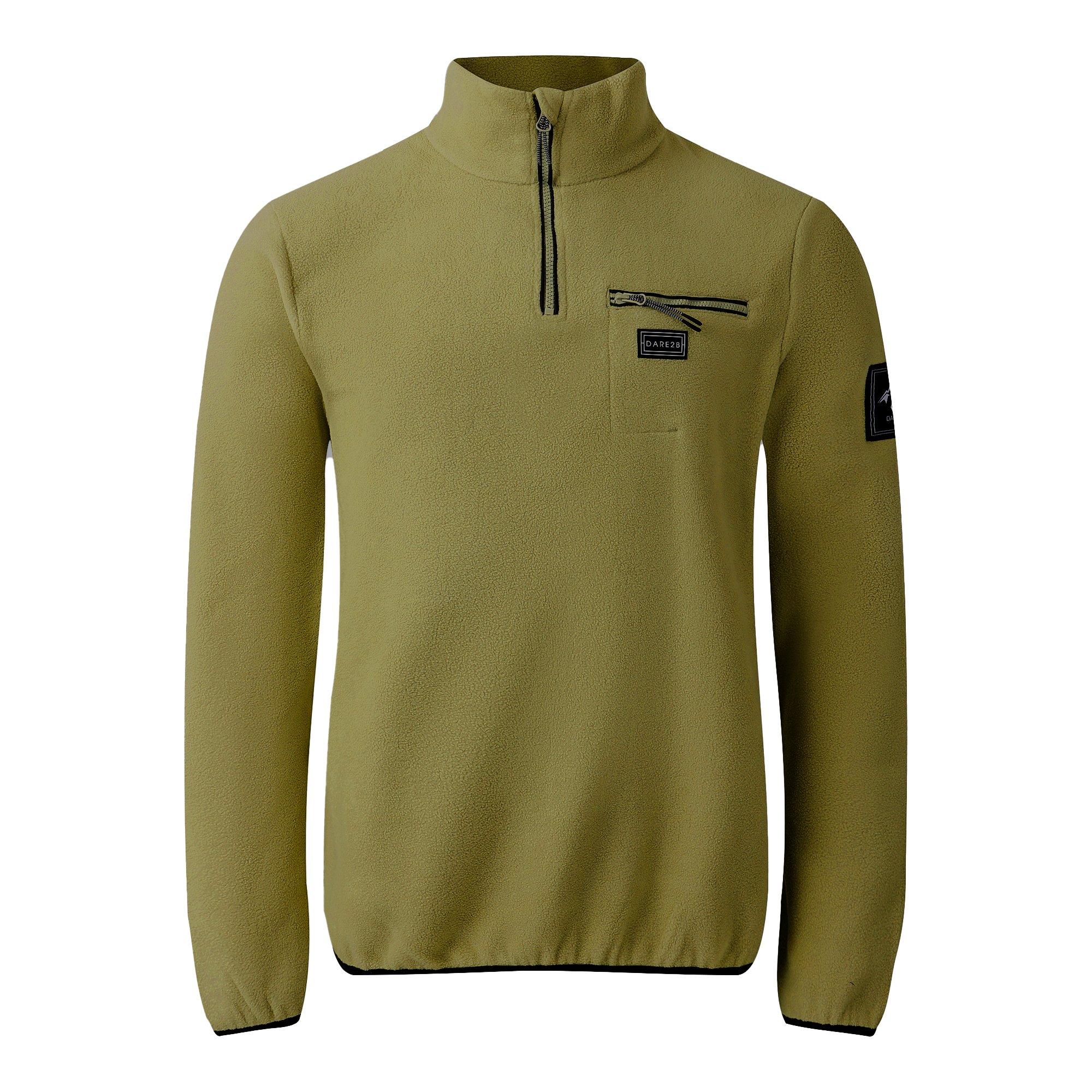 Olive Green - Dare 2b - Men's Affinity Quarter-Zip Funnel-Neck Fleece - 7