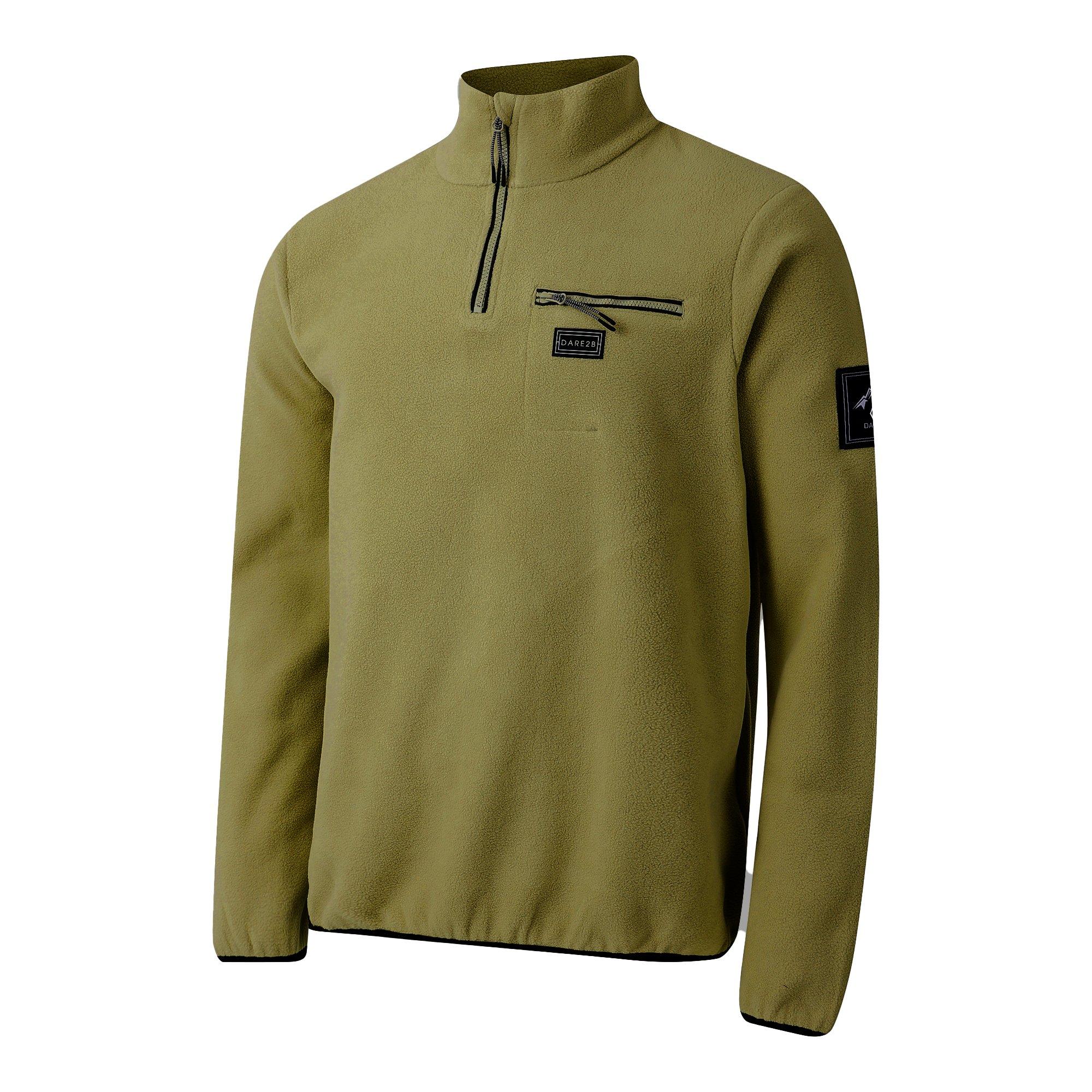 Olive Green - Dare 2b - Men's Affinity Quarter-Zip Funnel-Neck Fleece - 8