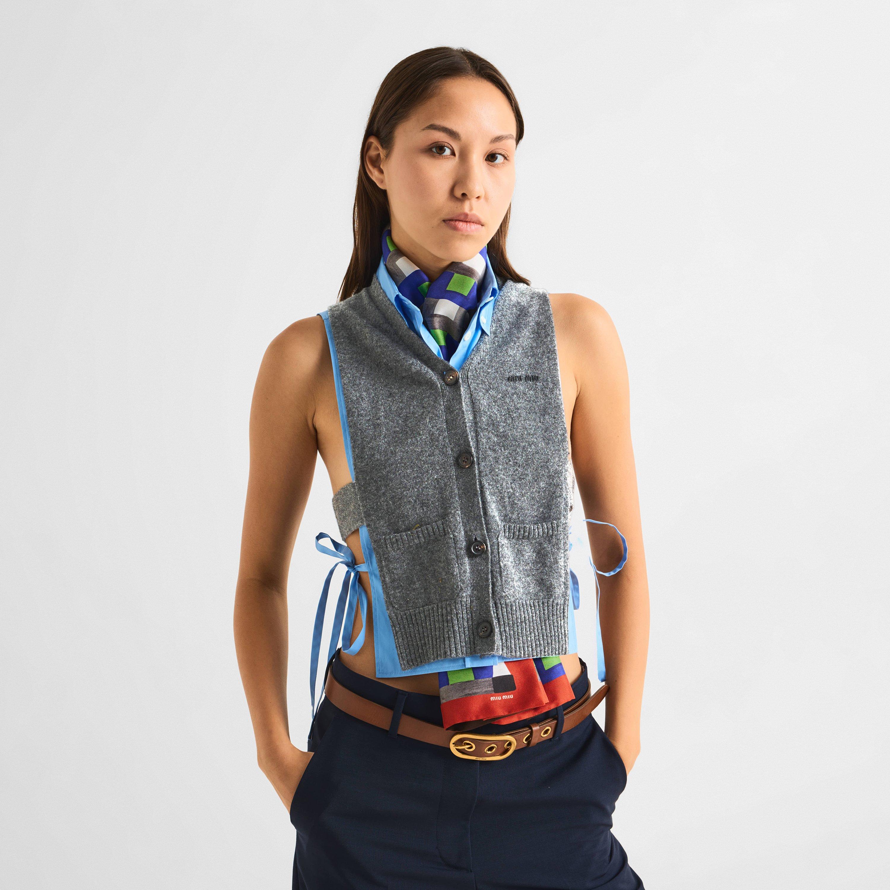Ardesia - Miu Miu - Women's Knitted Sweater Vest - 3