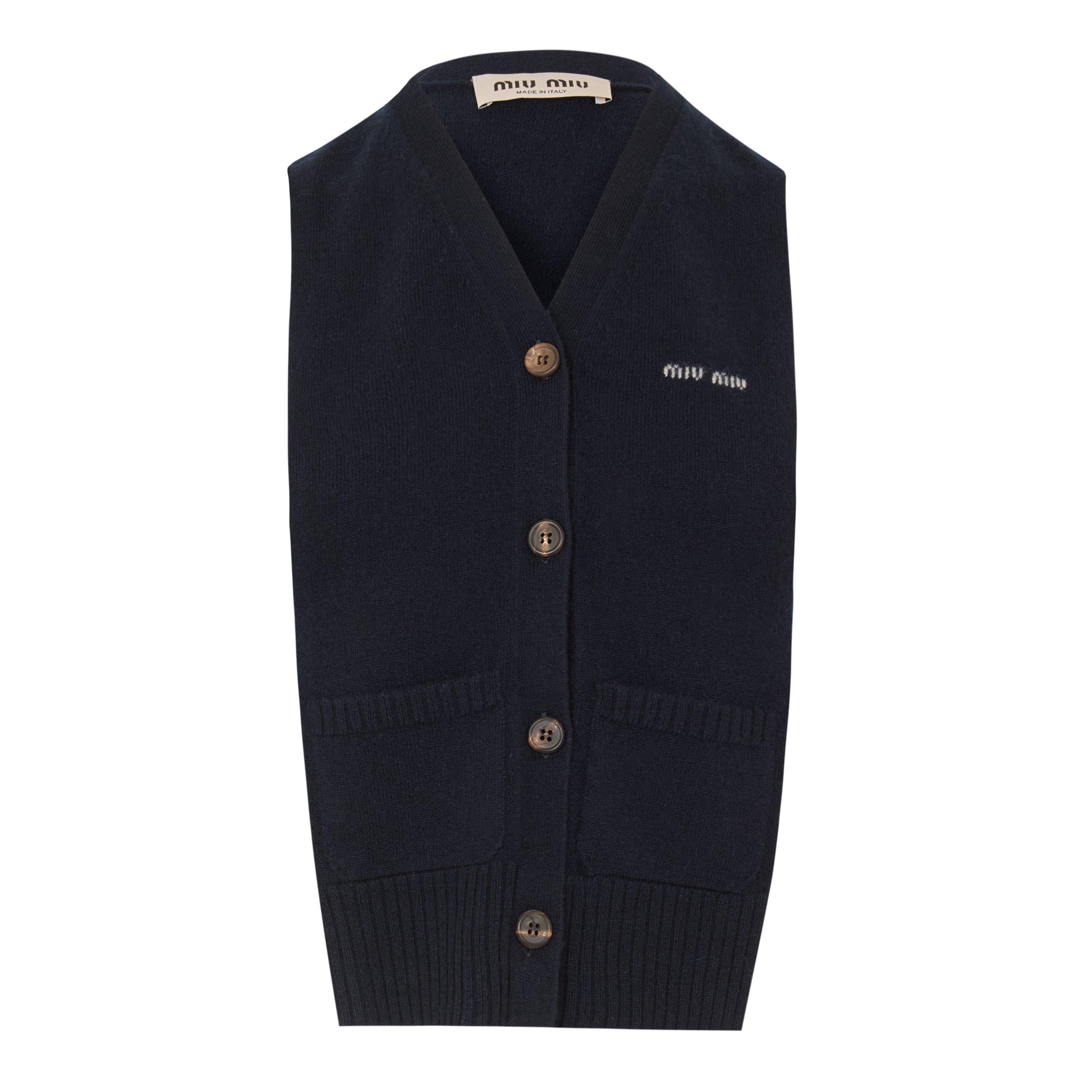 Bleu - Miu Miu - Miu Knitted Vest Ld62 - 1