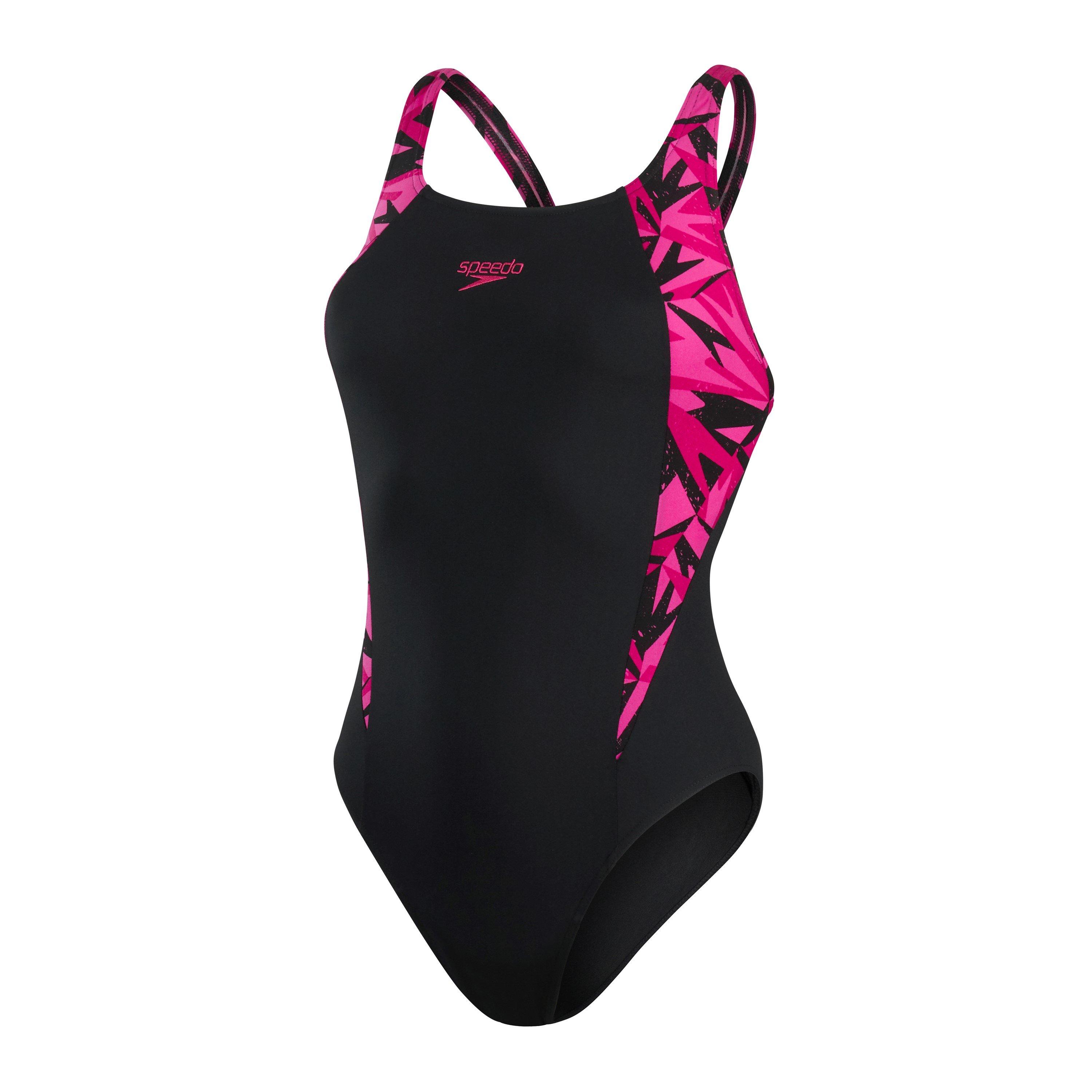 Schwarz/Rosa - Speedo - Hyperboom Splice Muscleback Swimsuit - 5