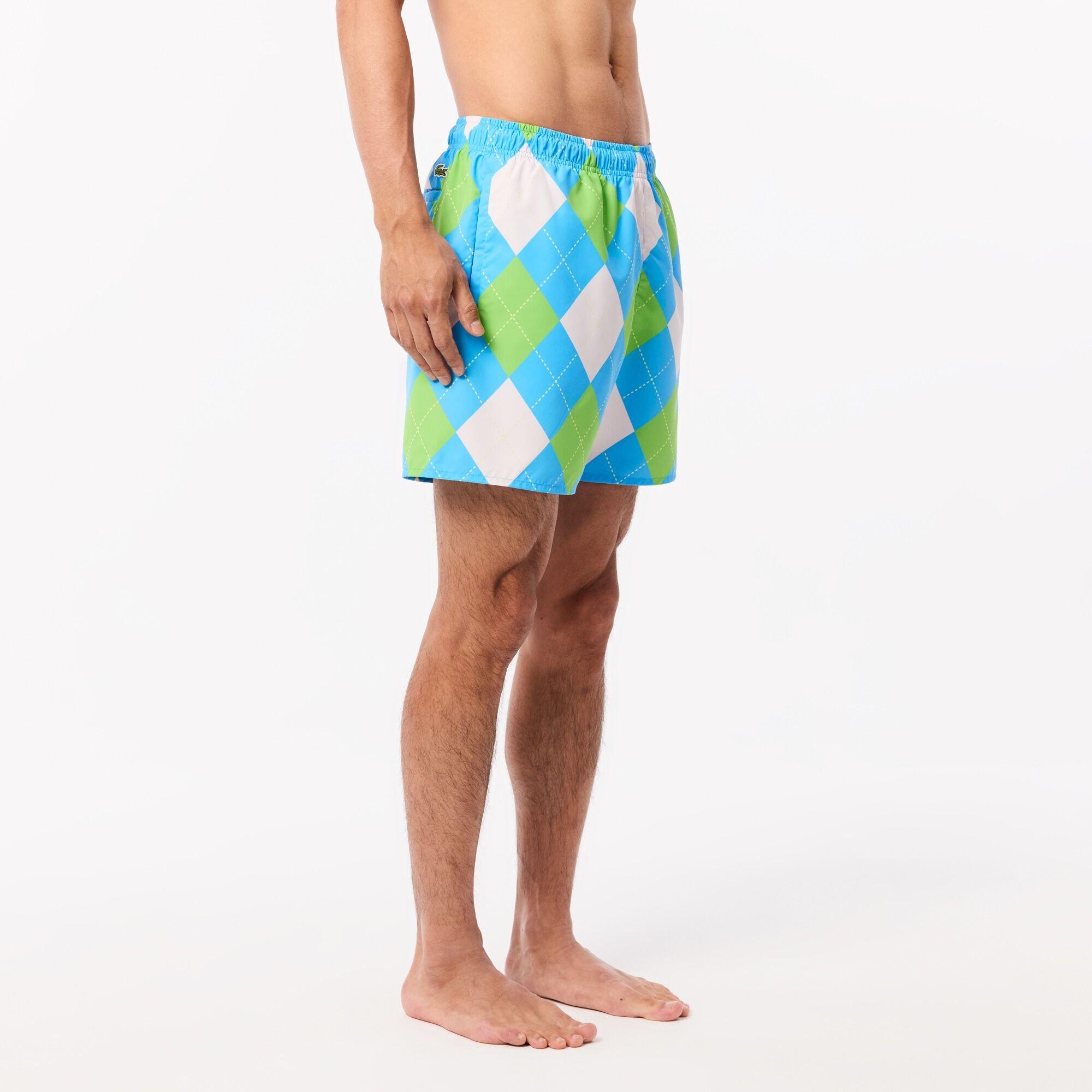 Blauw/Multi - Lacoste - Swimming Trunk - 2