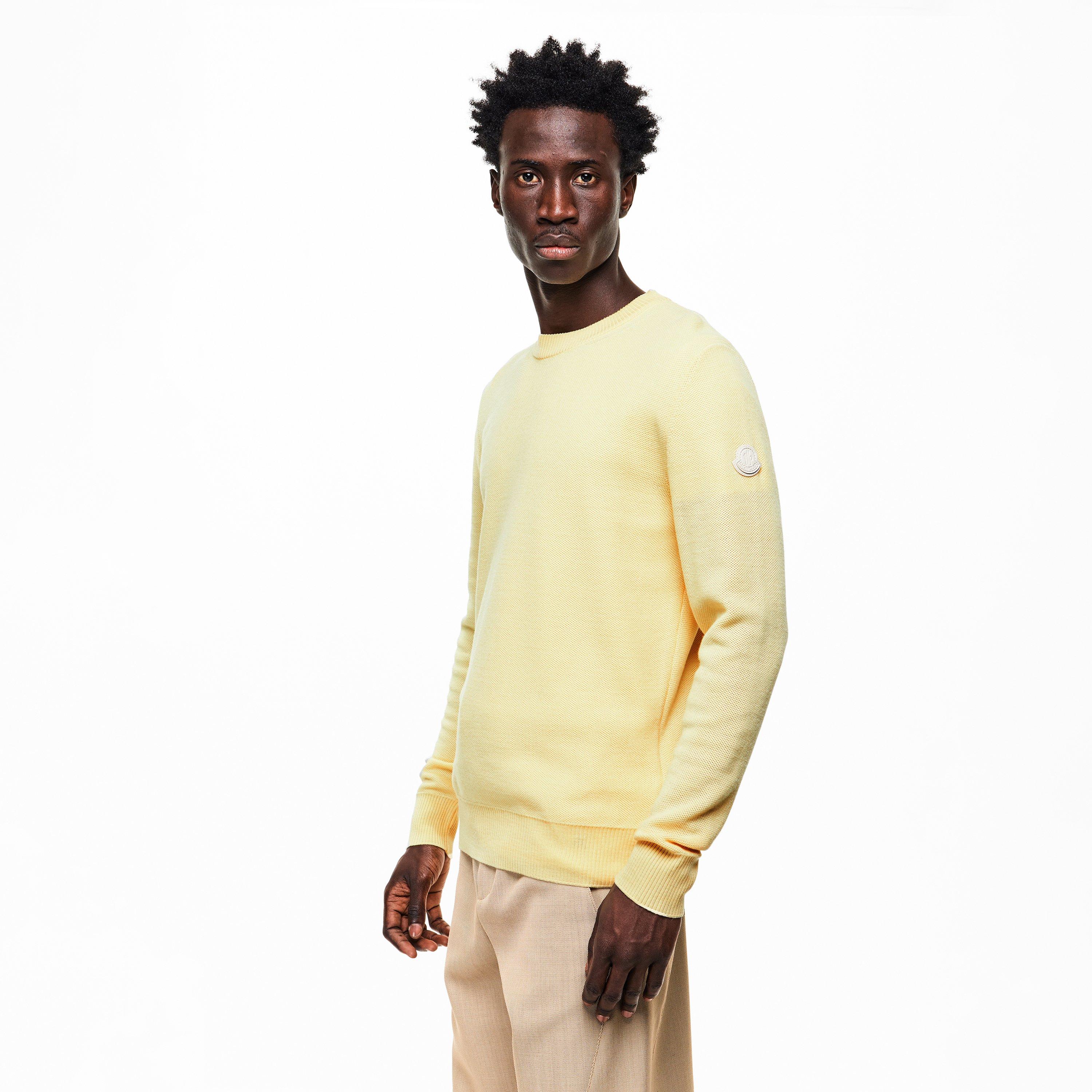 Beige 20A - Moncler - Men's Edit Crew Neck Jumper - 3