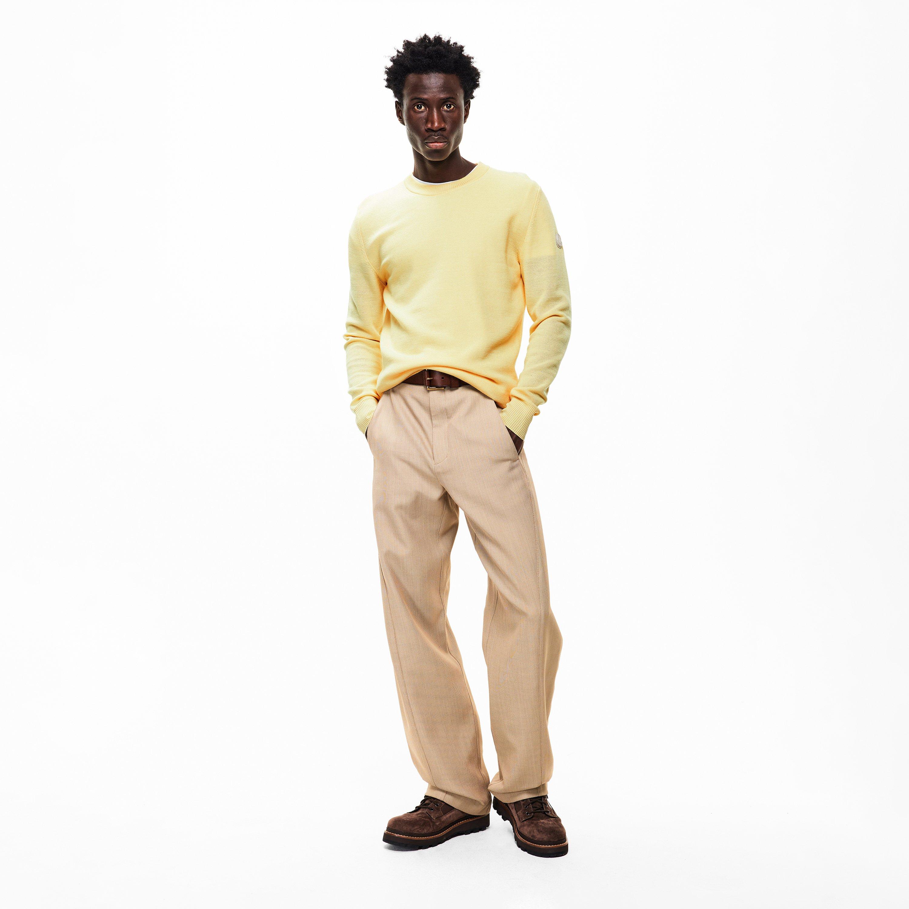 Beige 20A - Moncler - Men's Edit Crew Neck Jumper - 6