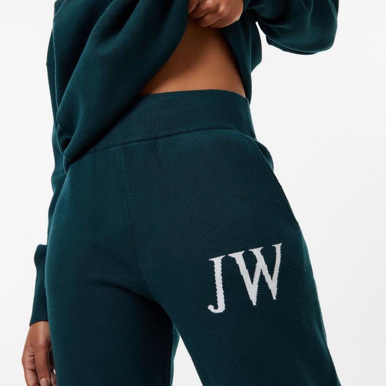 Verde Oscuro - Jack Wills - JW Jacquard Knit Joggers - 3