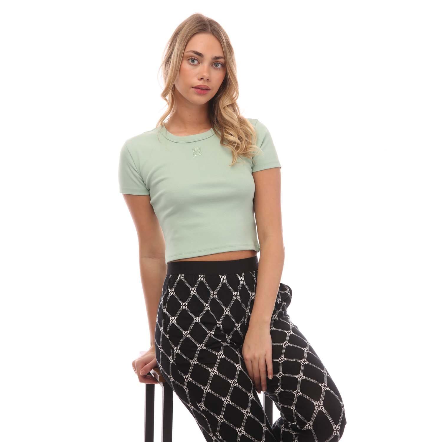 Multi Colour - Hugo - Stretch-Mesh Short Sleeved Dress - 5