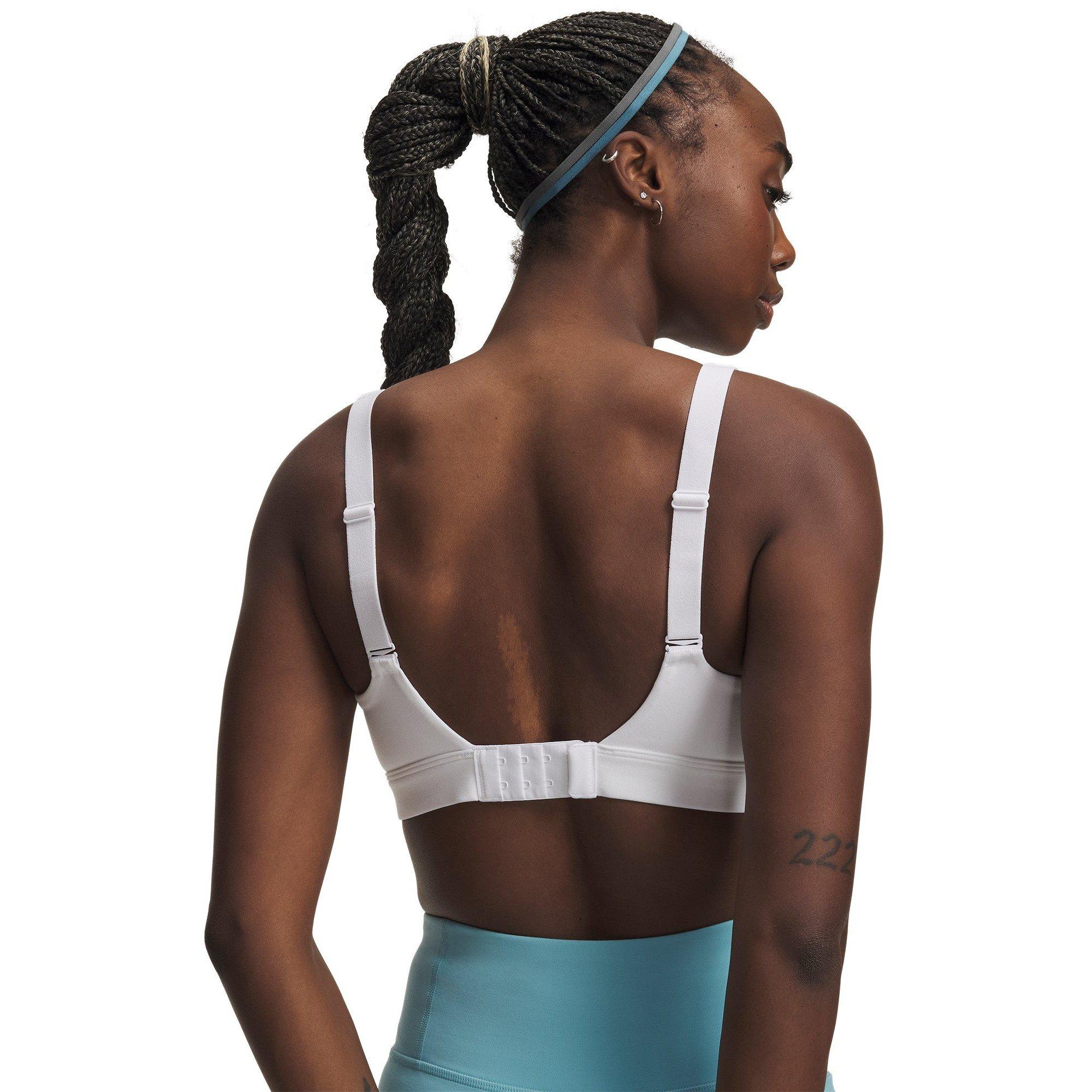 Hvid/Halo Grå - Under Armour - Womens Effortless High Impact Sports Bra - 2