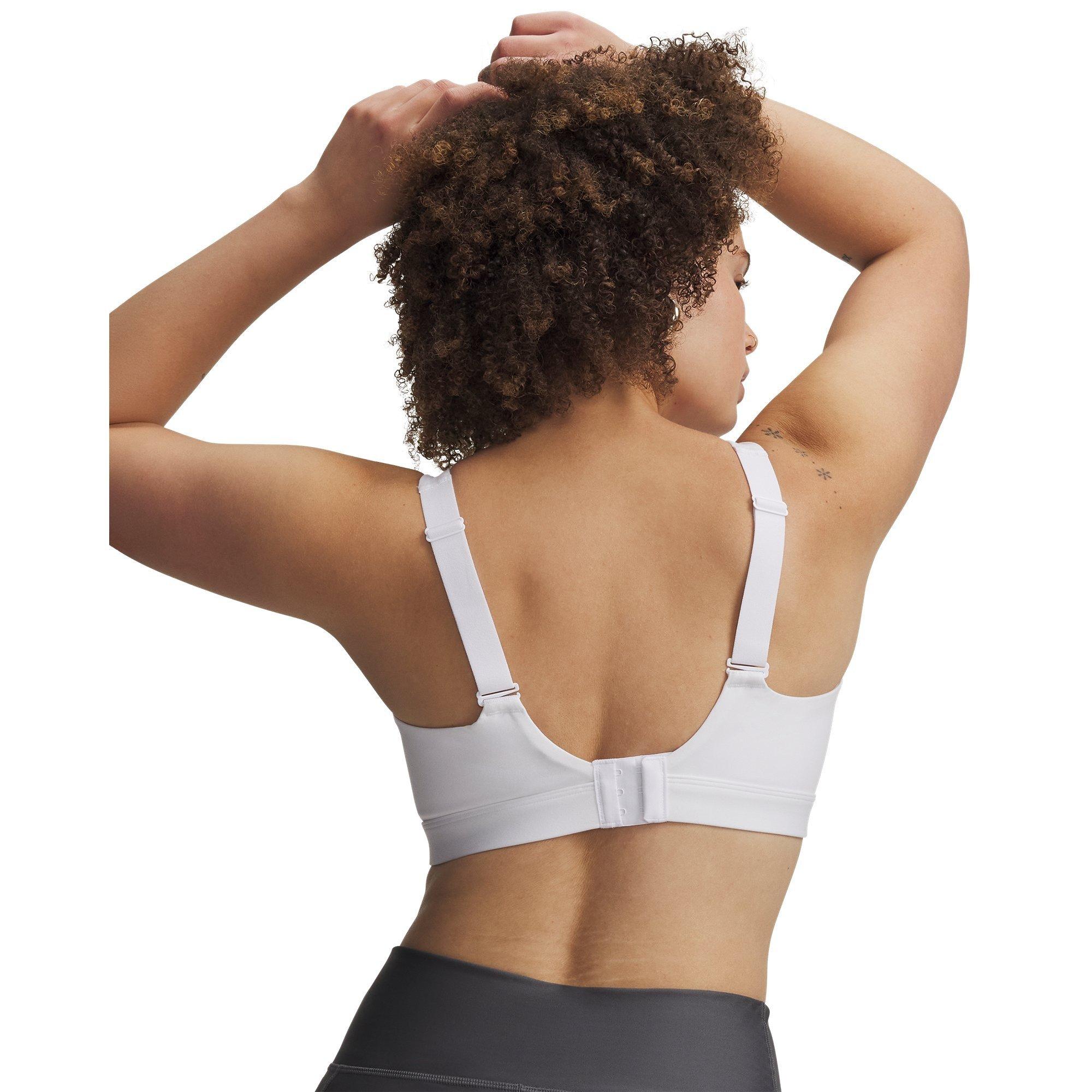 Hvid/Halo Grå - Under Armour - Womens Effortless High Impact Sports Bra - 4
