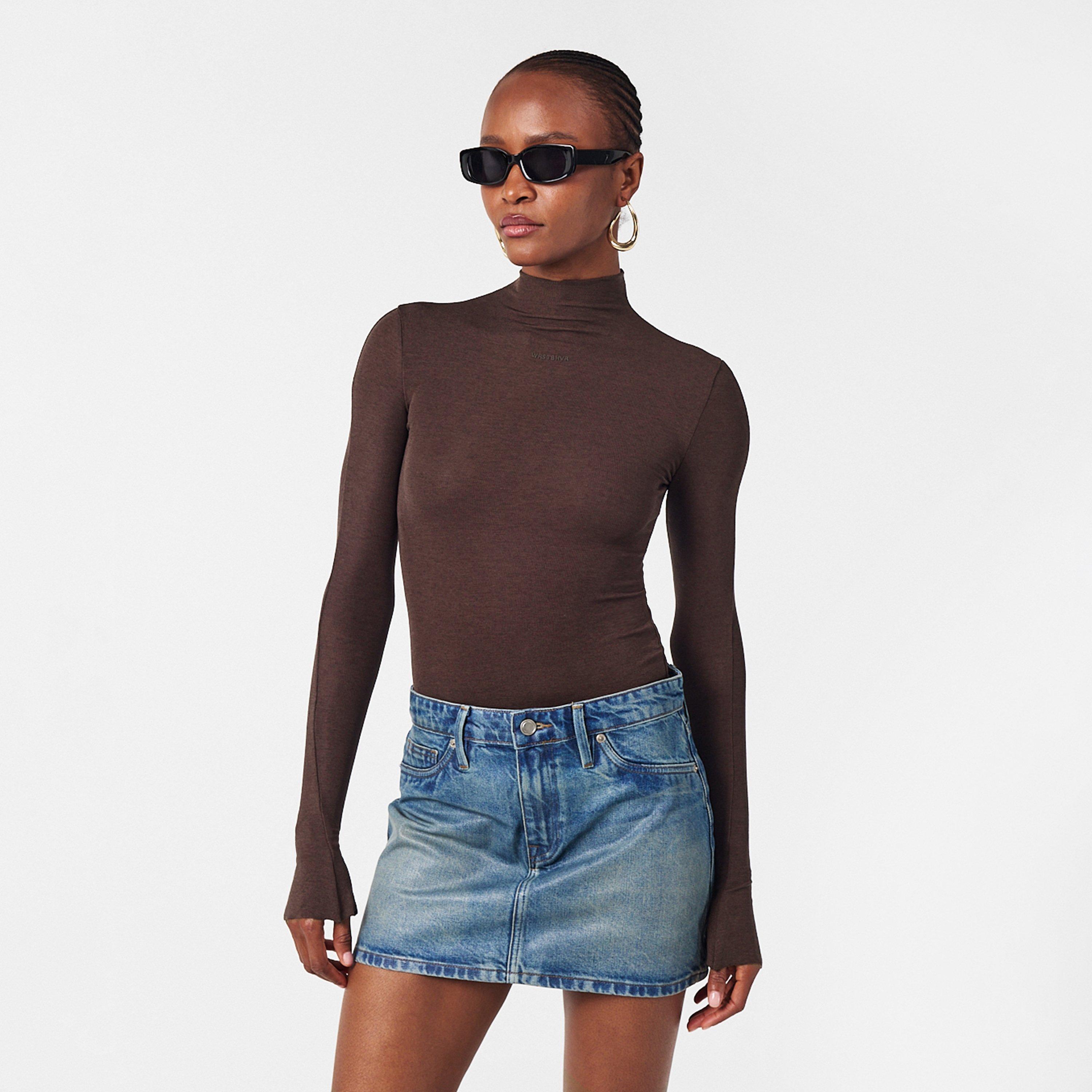 Chocolate - WRSTBHVR - Women's Worst B Amber Body Bodysuit - 3