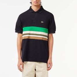 Lacoste French Made Contrast Stripe Polo Shirt