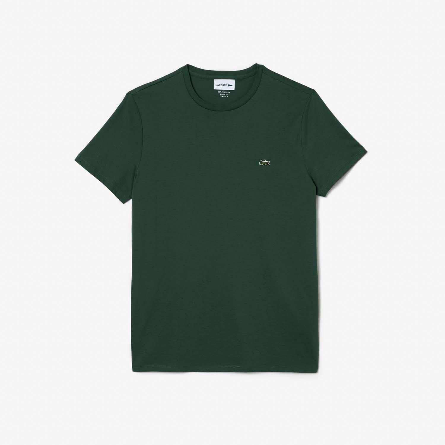 Green - Lacoste - Cotton Pima T-Shirt - 3
