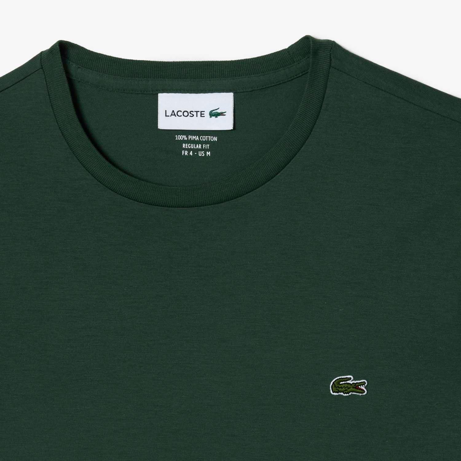 Green - Lacoste - Cotton Pima T-Shirt - 4