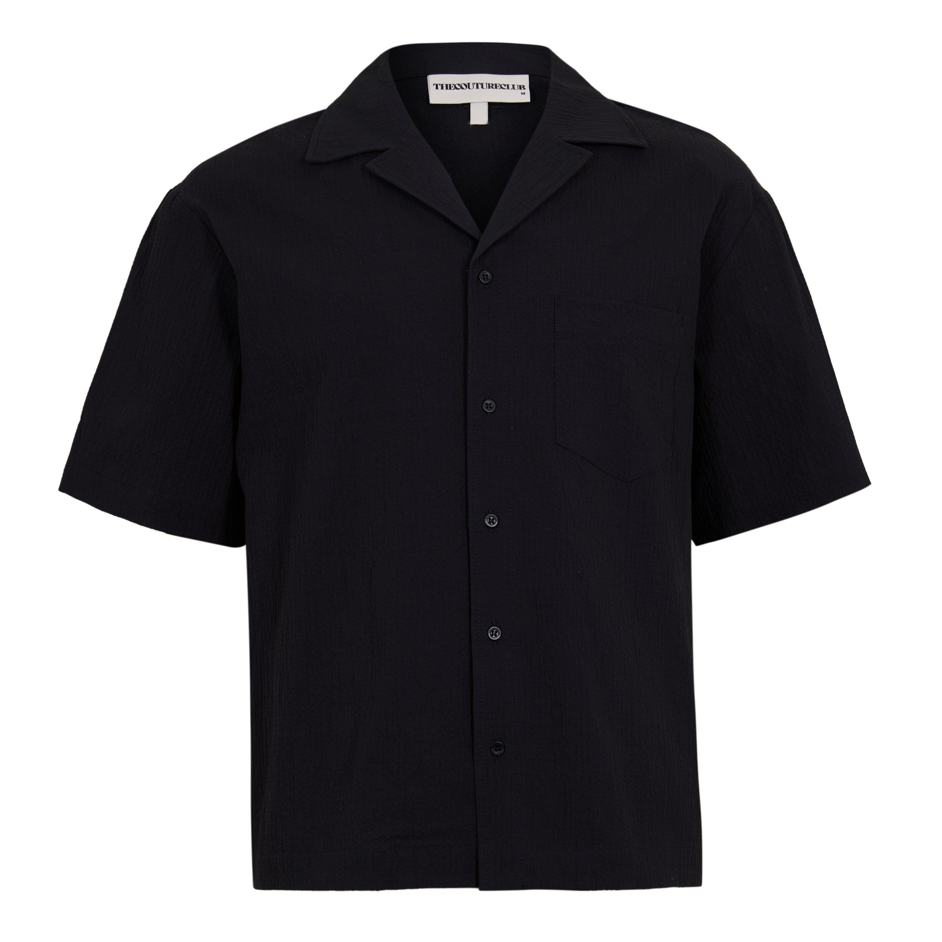 Black - The Couture Club - Men's Woven Tracksuit Shorts - 1