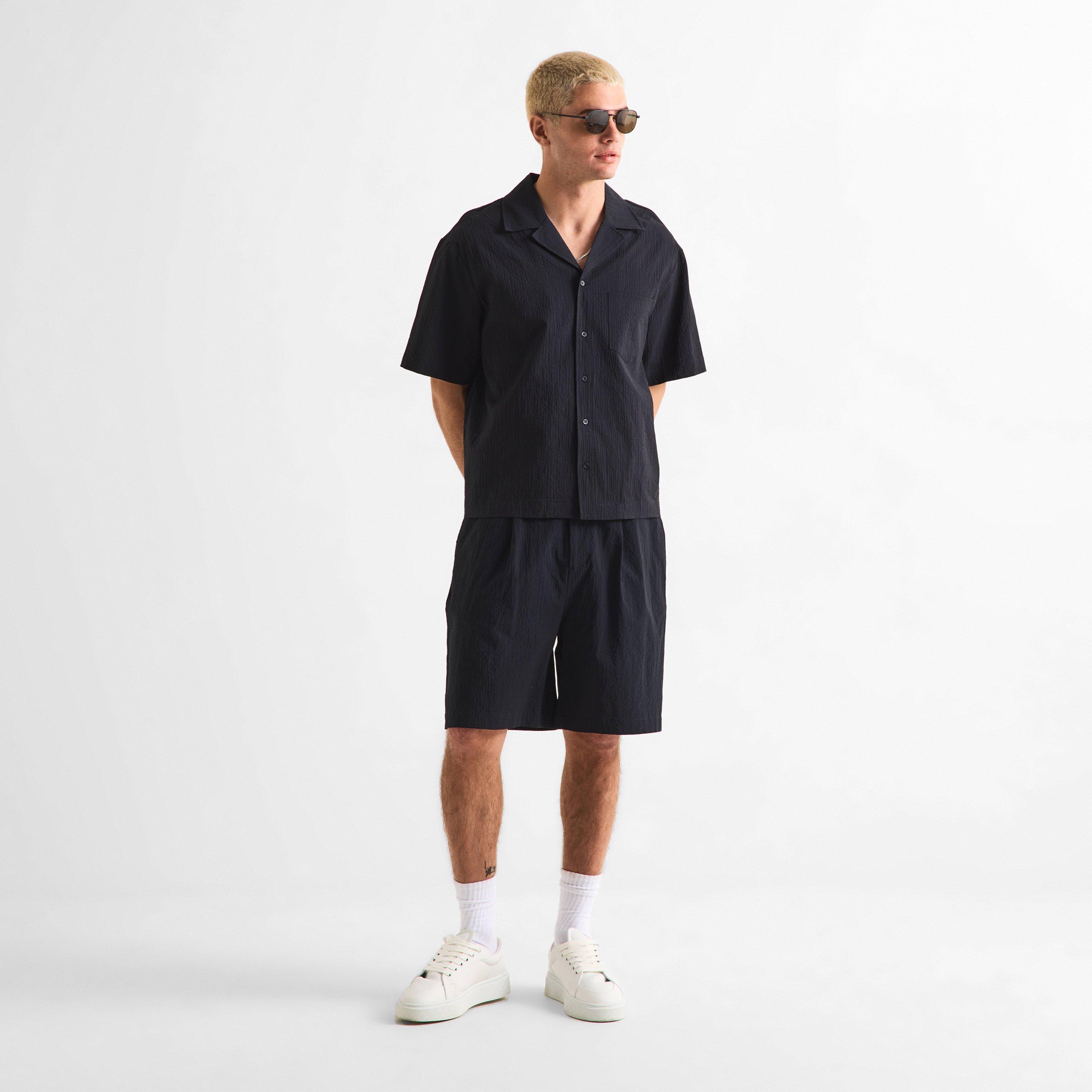 Black - The Couture Club - Men's Woven Tracksuit Shorts - 6