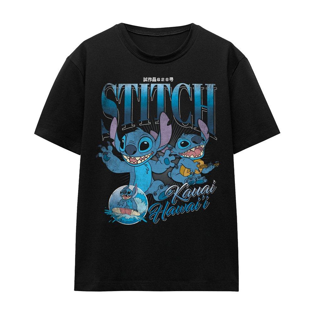 Black - Disney - Lilo And Stitch Homage T-Shirt Black - 4
