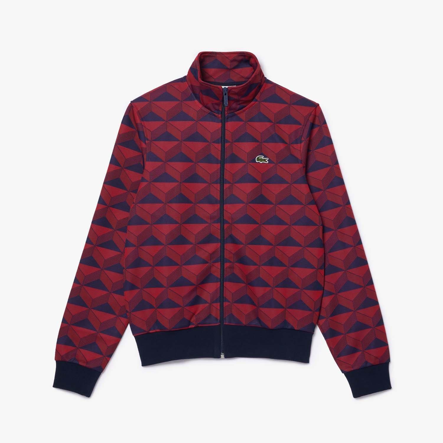 Multi Colour - Lacoste - Robert George Jacquard Motif Zipped Sweatshirt - 1