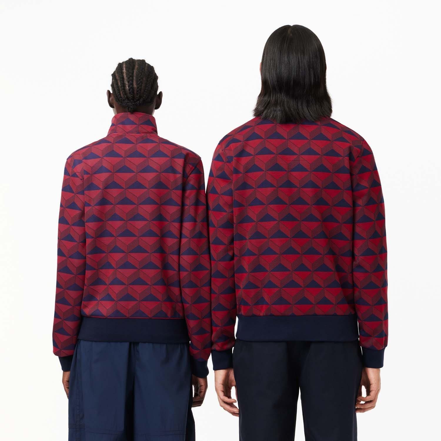 Multi Colour - Lacoste - Robert George Jacquard Motif Zipped Sweatshirt - 2