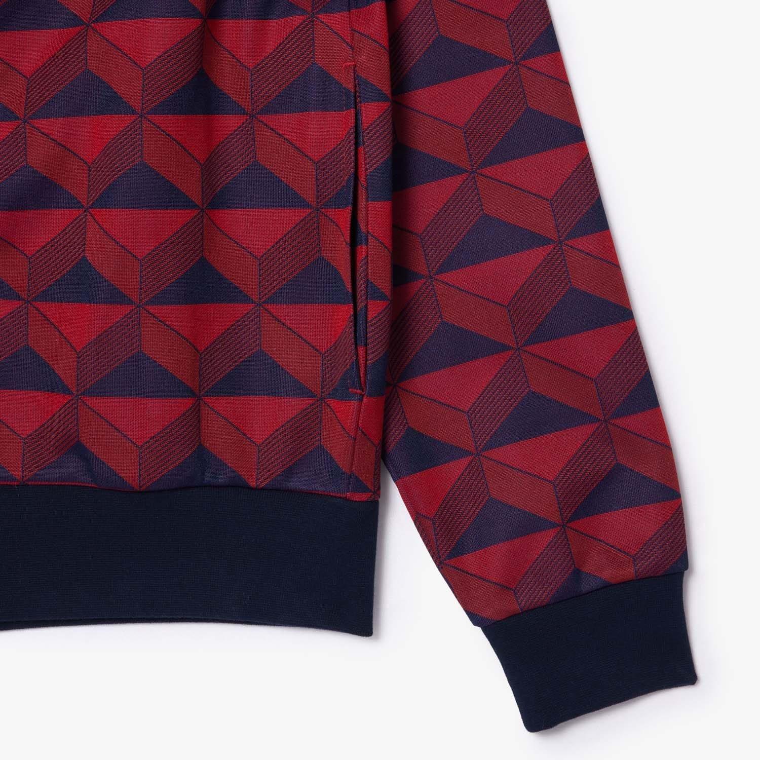 Multi Colour - Lacoste - Robert George Jacquard Motif Zipped Sweatshirt - 3