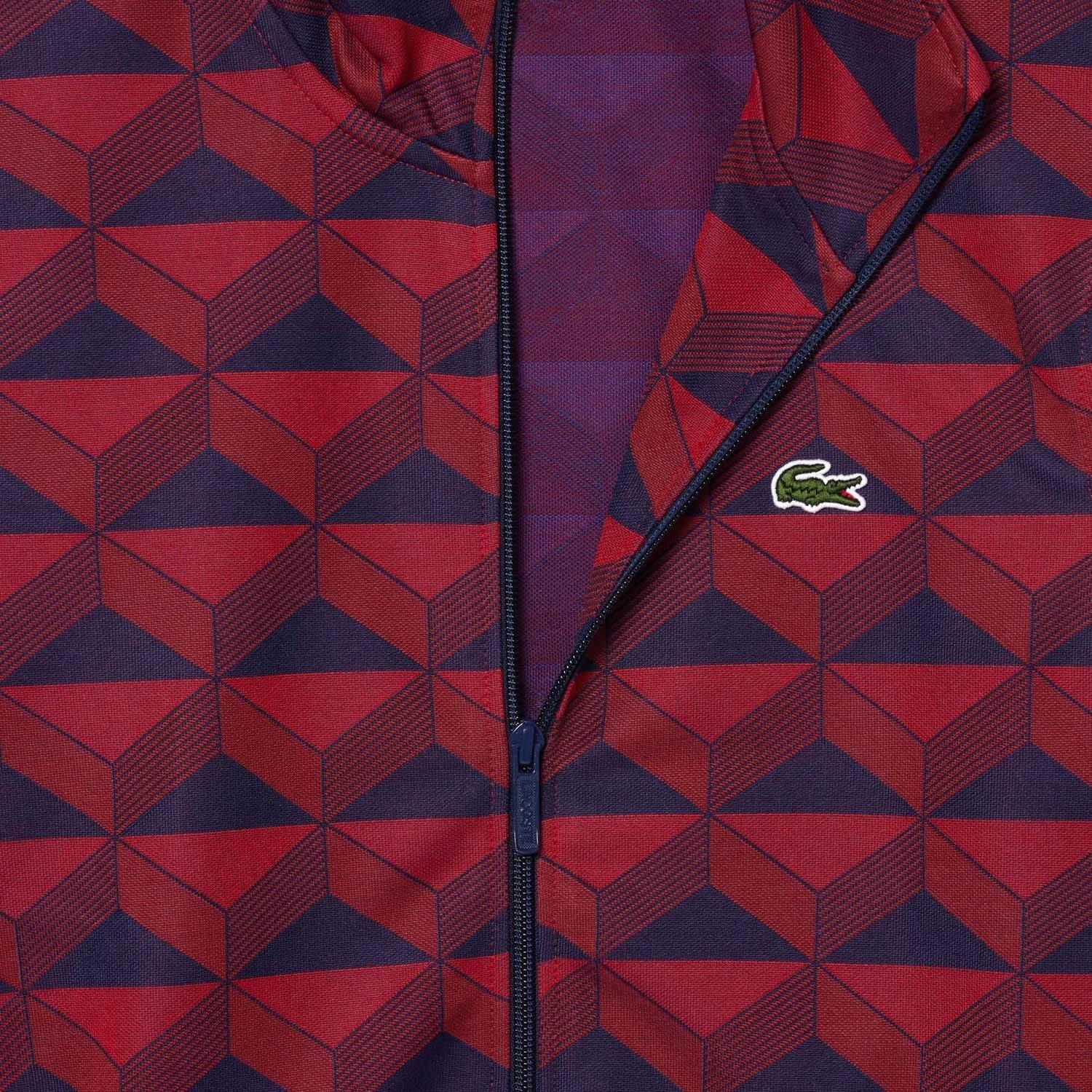 Multi Colour - Lacoste - Robert George Jacquard Motif Zipped Sweatshirt - 4