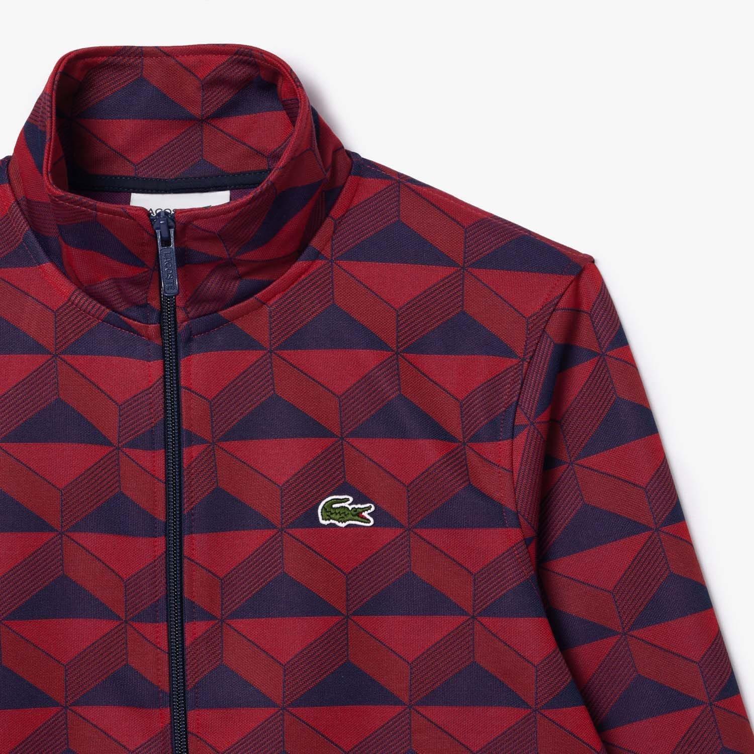 Multi Colour - Lacoste - Robert George Jacquard Motif Zipped Sweatshirt - 5
