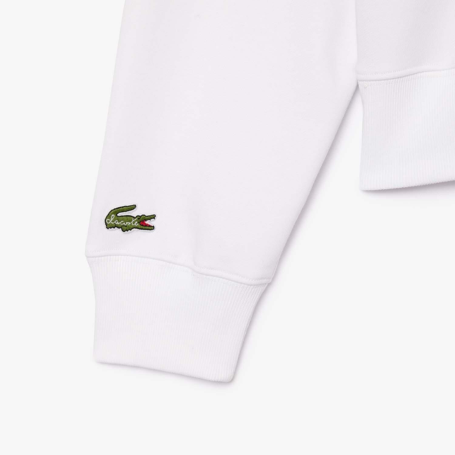 White - Lacoste - Relaxed-Fit Zip-Up Print Sweatshirt - 2