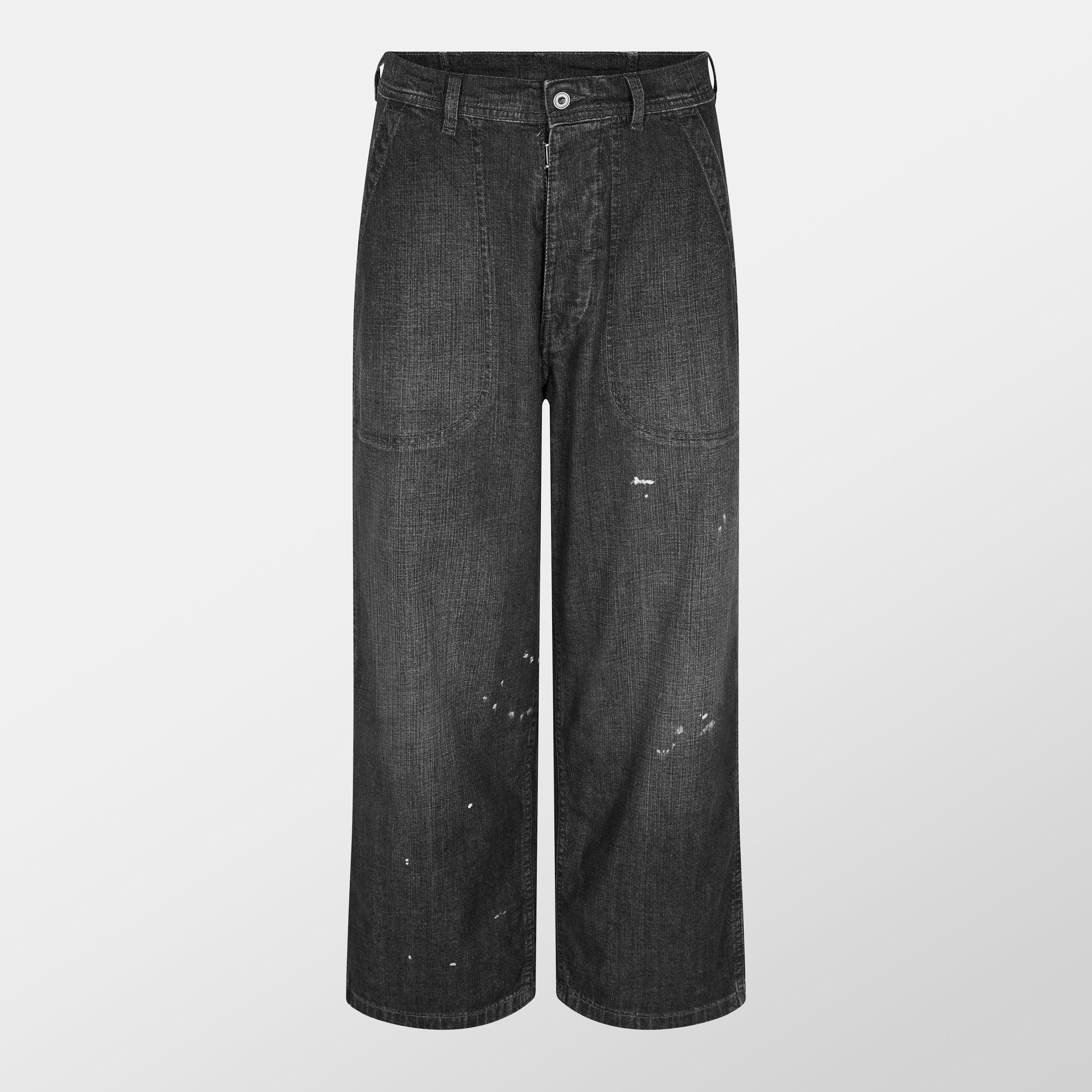Black - Maison Margiela - Women's High Rise Wide Leg Jeans - 1