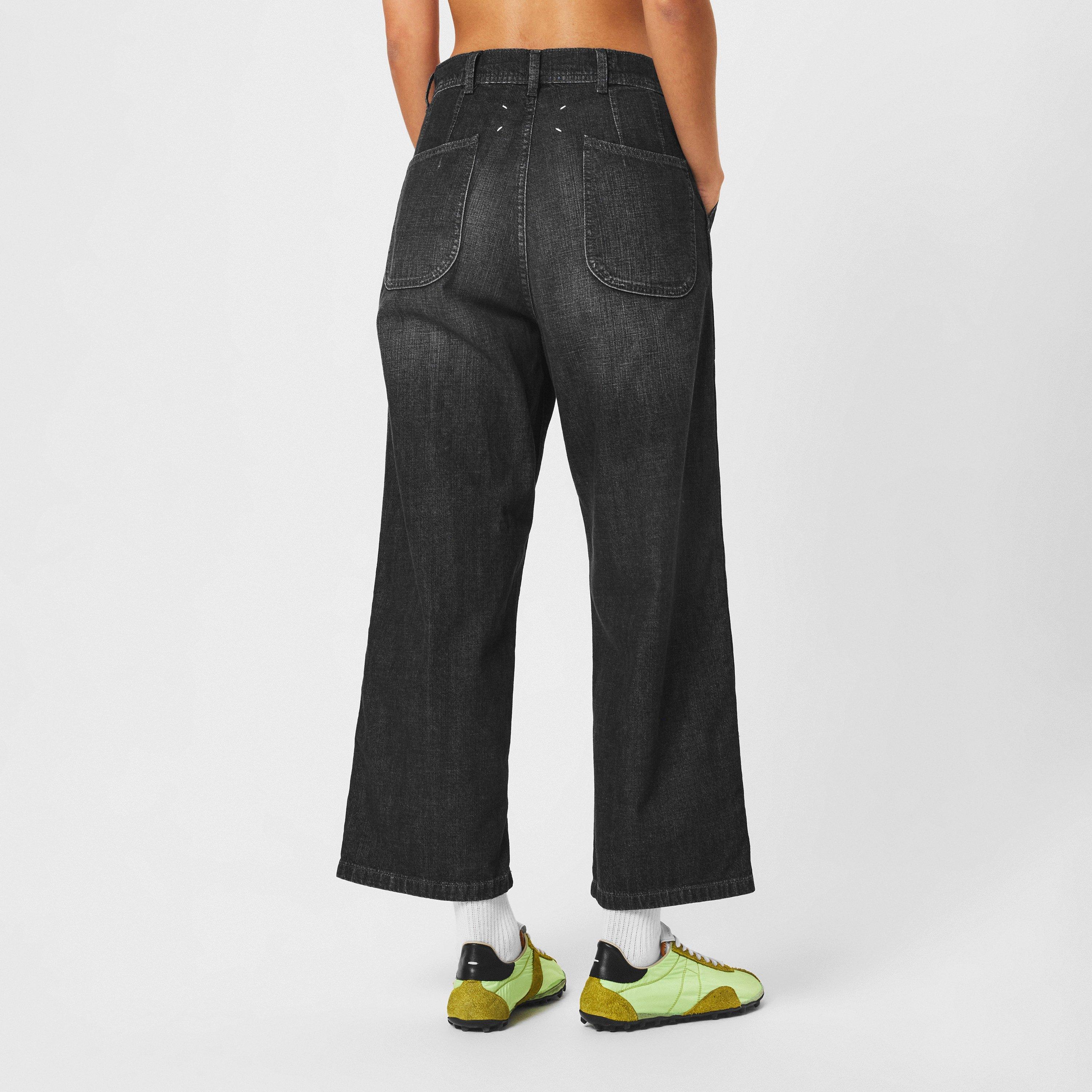 Black - Maison Margiela - Women's Wide Leg Jeans - 4