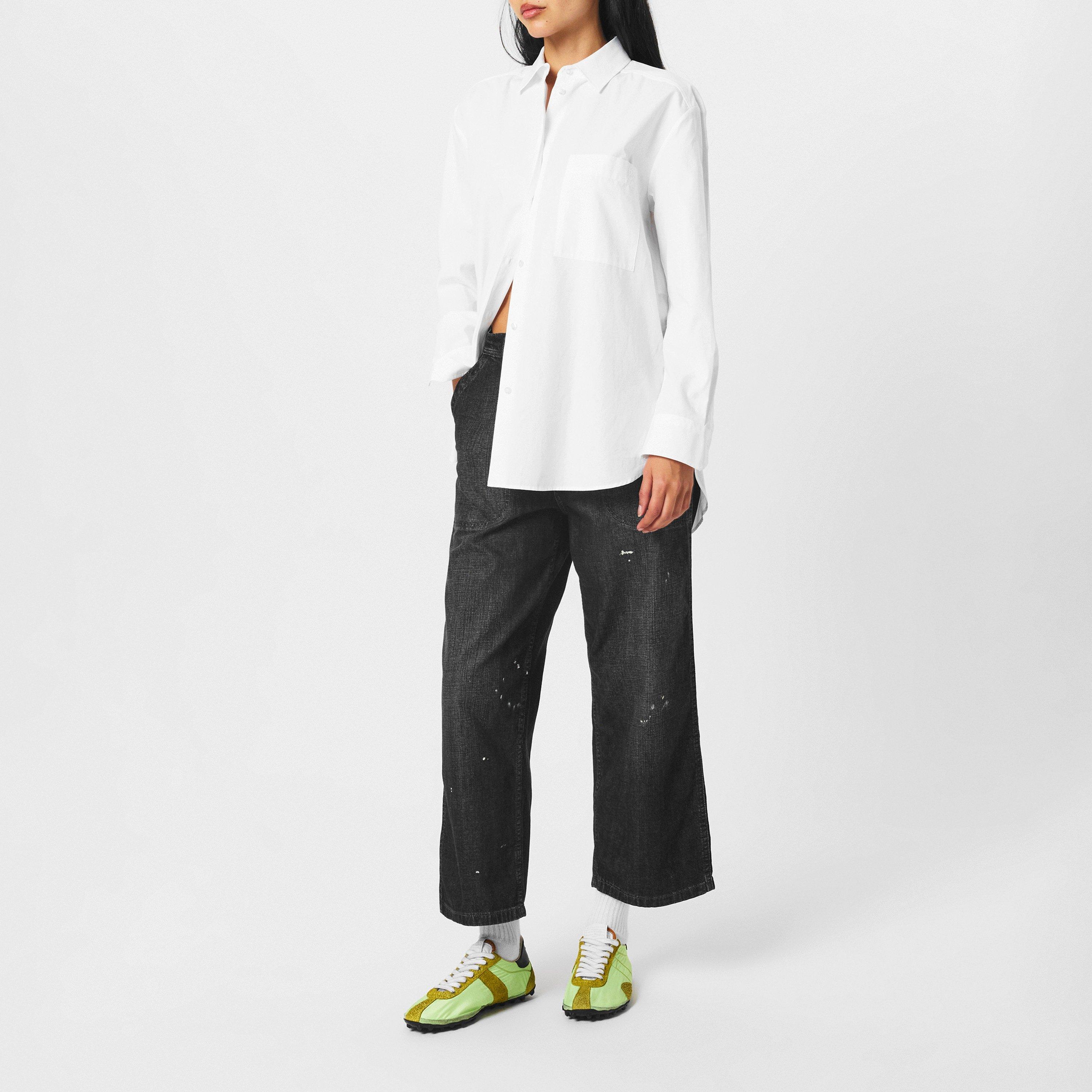 Maison Margiela | Women's High Rise Wide Leg Jeans | Wide Jeans ...