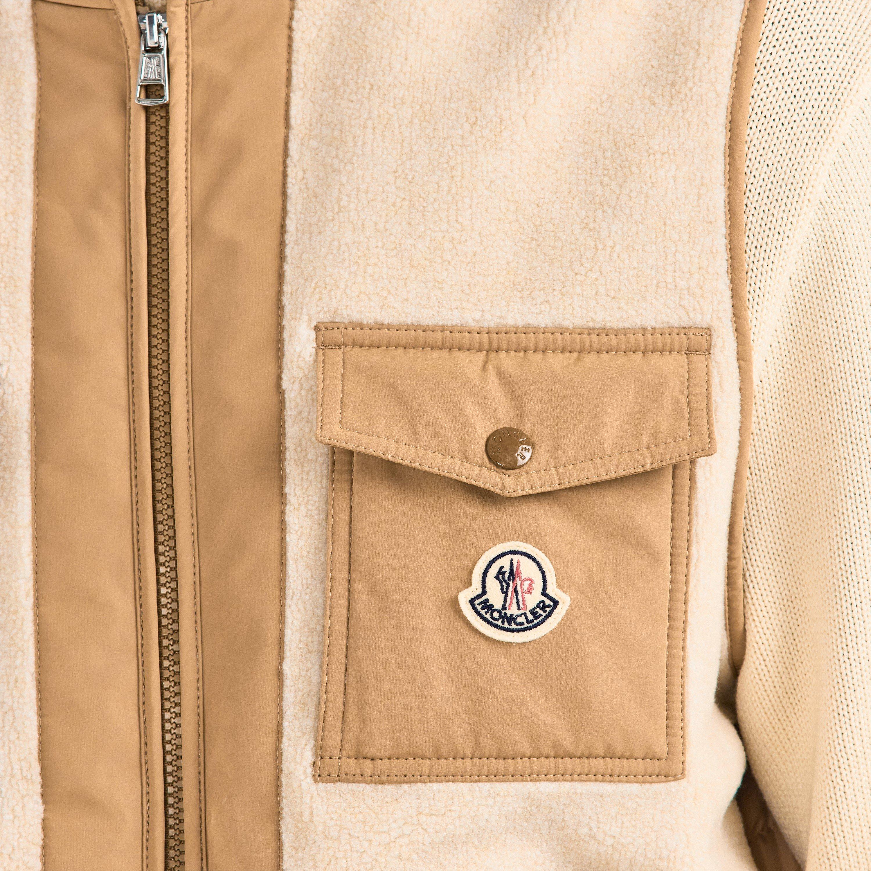Beige 200 - Moncler - Men's Ted Fleece Gilet - 5