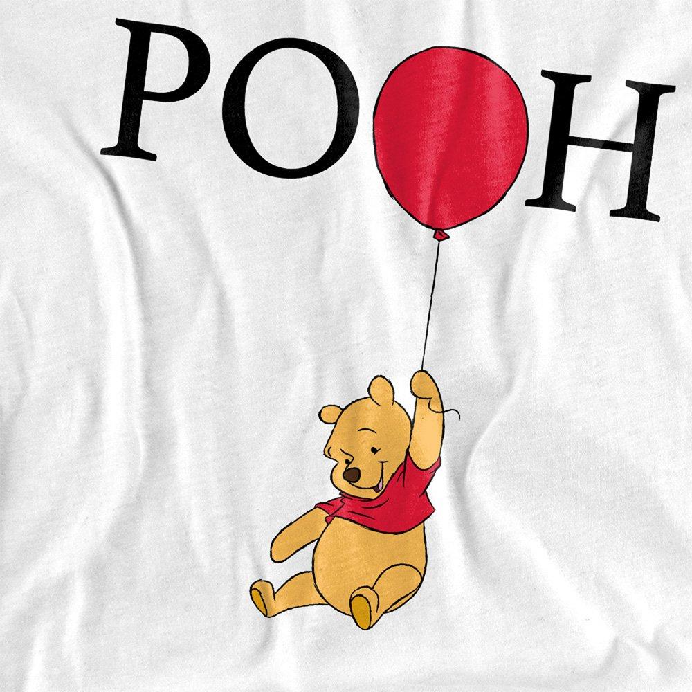 White - Disney - Winnie The Pooh Flying Balloon Kids T-Shirt White - 2