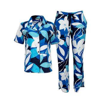 Cyberjammies Marie Blue Floral Pyjama Set