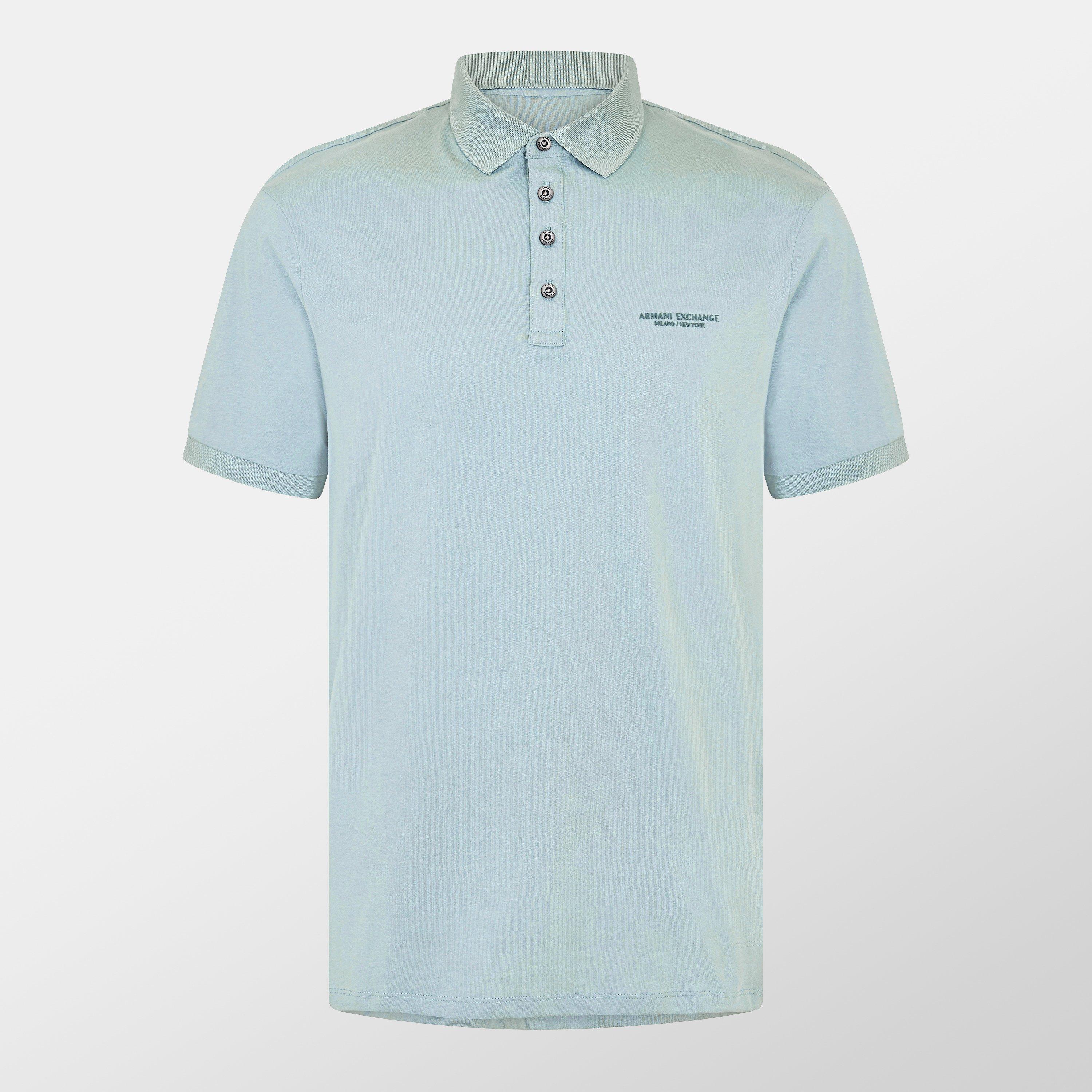 Armani Exchange Men's Jersey Cotton Polo Shirt - Blue U9212 - XL
