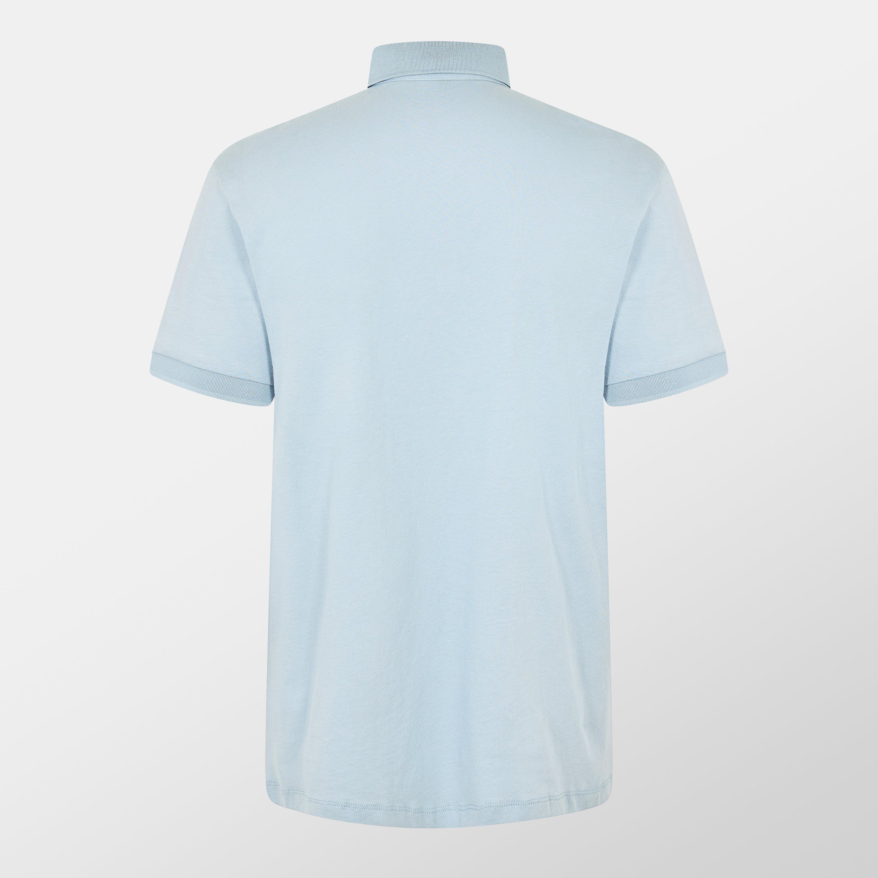 Ash Blue U9287 - Armani Exchange - Jersey Cotton Polo Shirt - 2