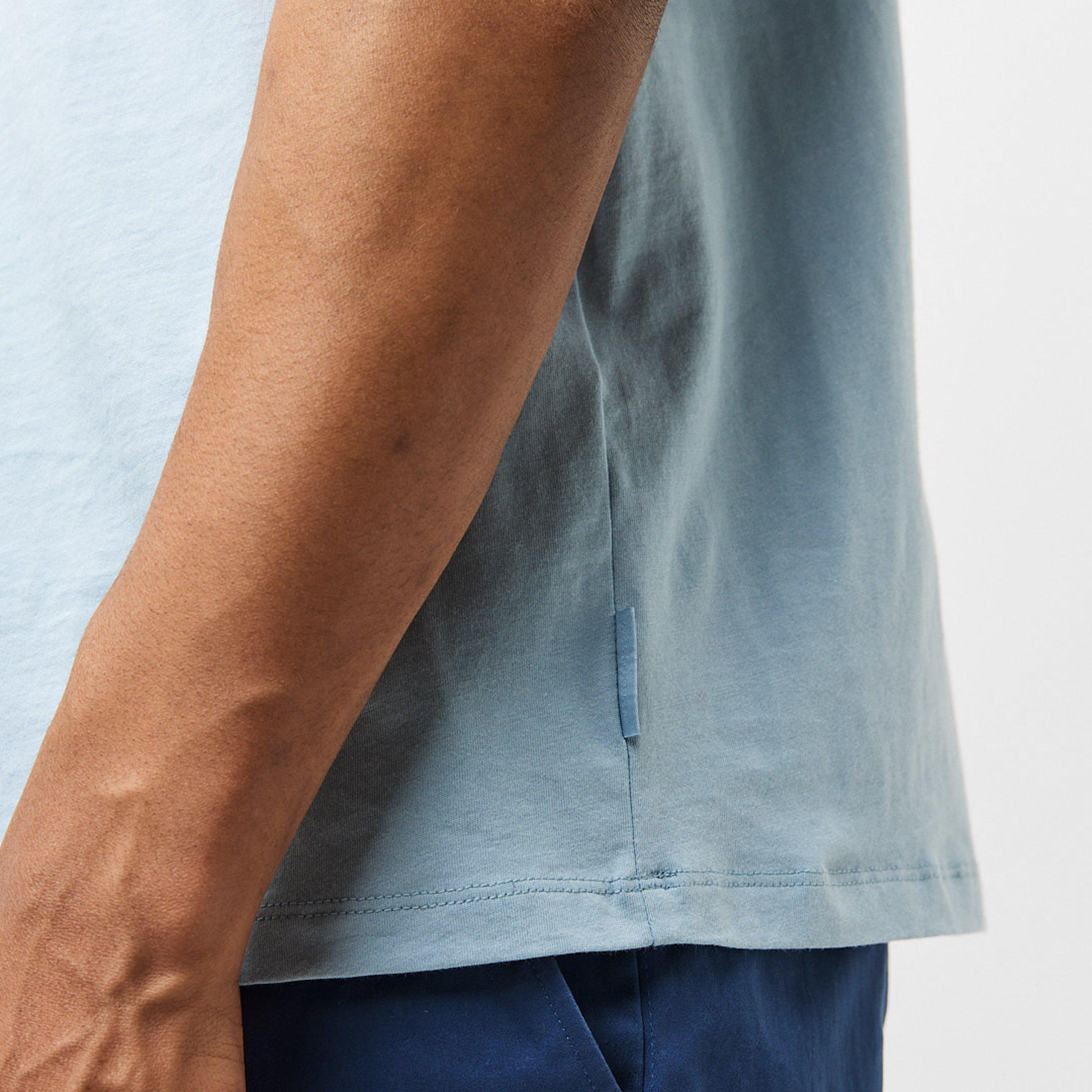 Ash Blue U9287 - Armani Exchange - Jersey Cotton Polo Shirt - 5