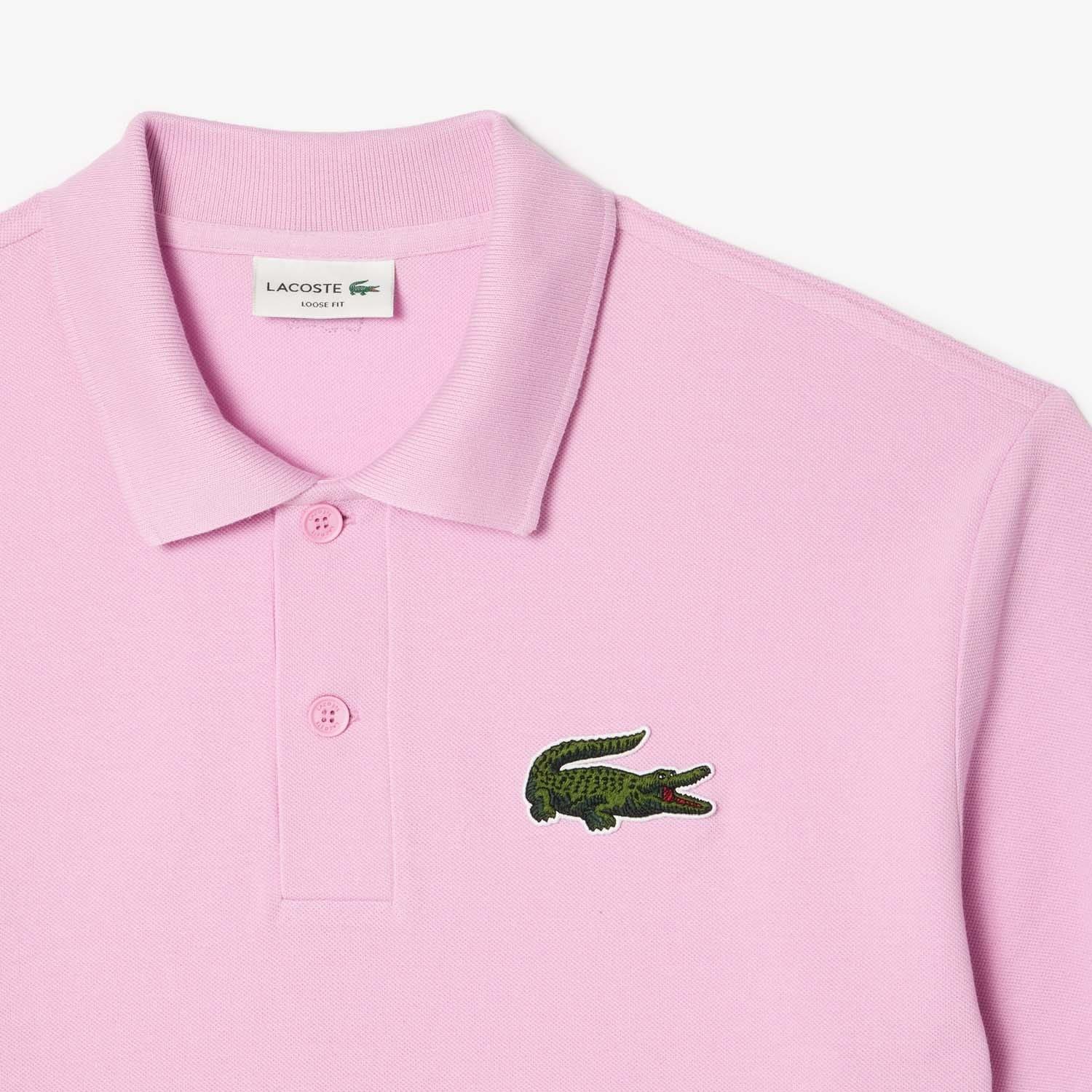 Pink - Lacoste - Loose-Fit Piqu¿ Polo Shirt - 2