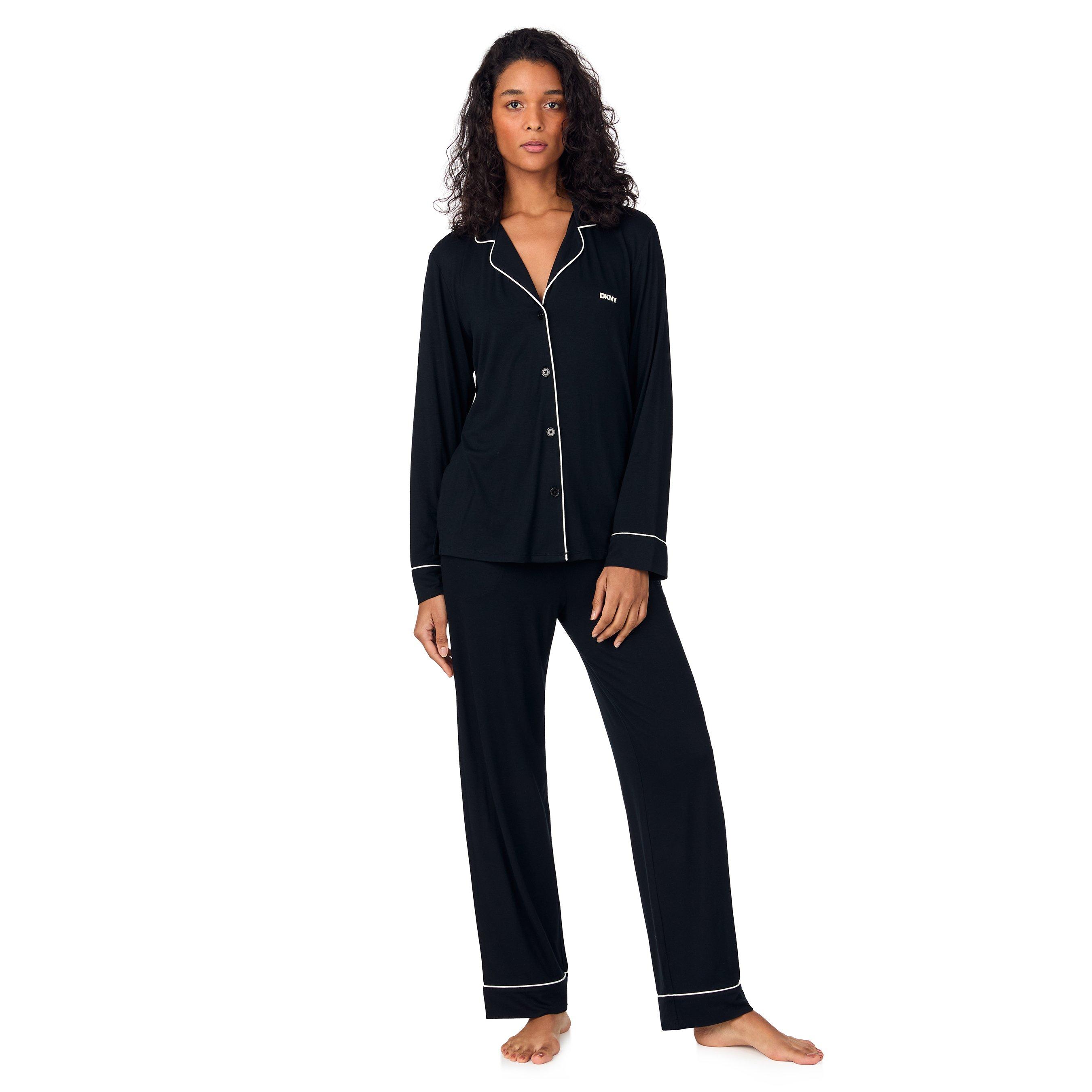Black - DKNY - Womens Long-Sleeve Pyjama Sets - 1