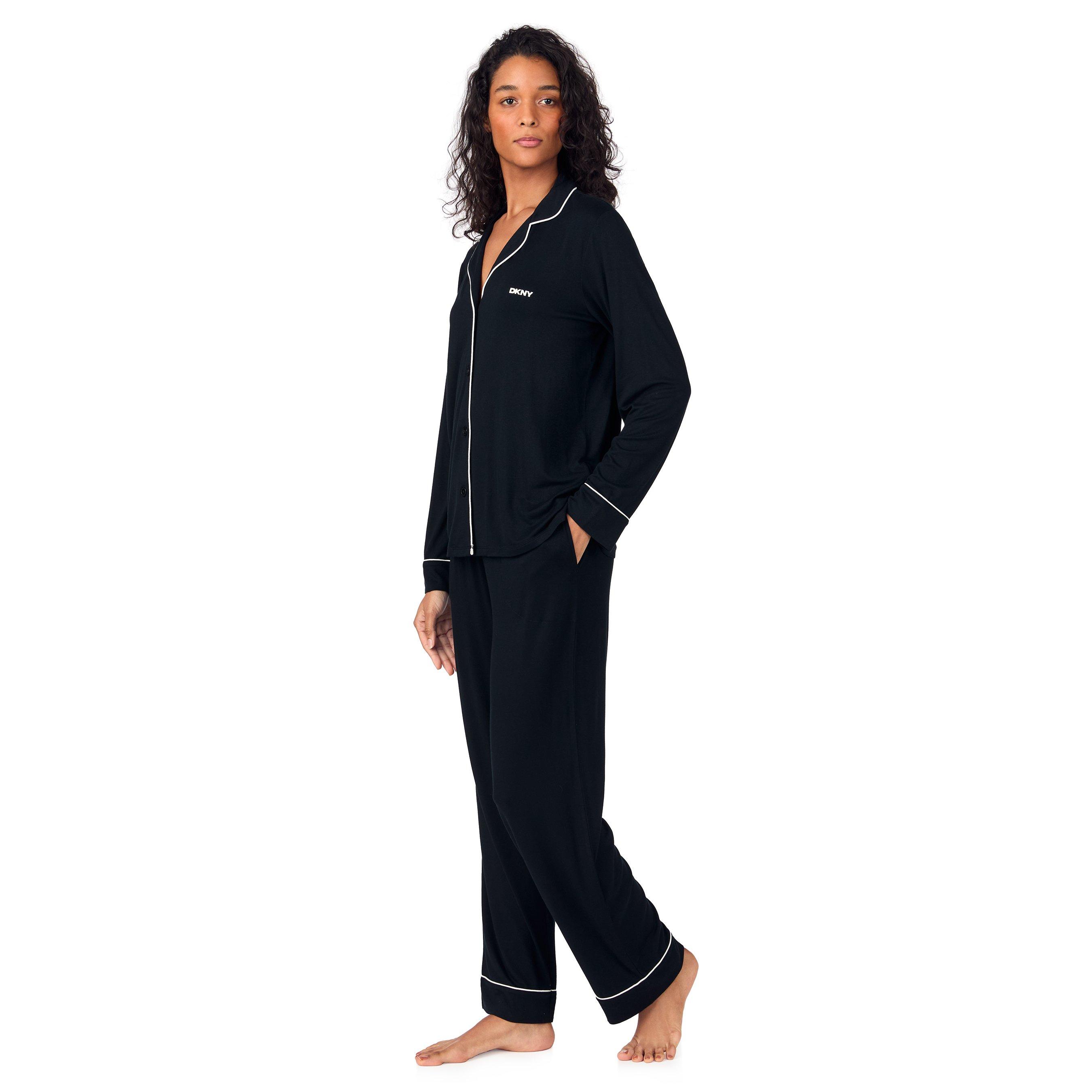 Negro - DKNY - Womens Long-Sleeve Pyjama Sets - 3
