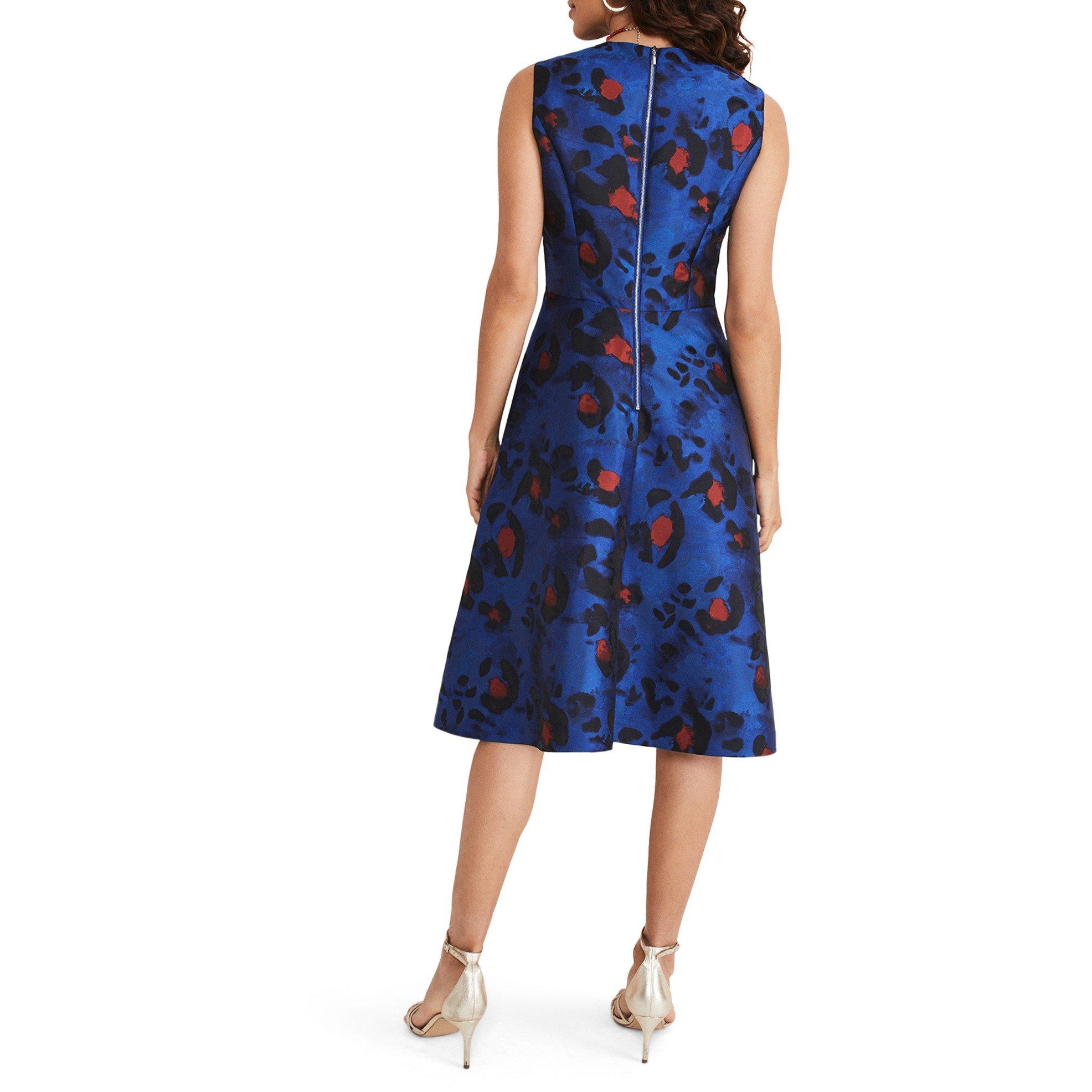 Cobalt/Multi - Phase Eight - Clarisse Print Jacquard Dress - 2