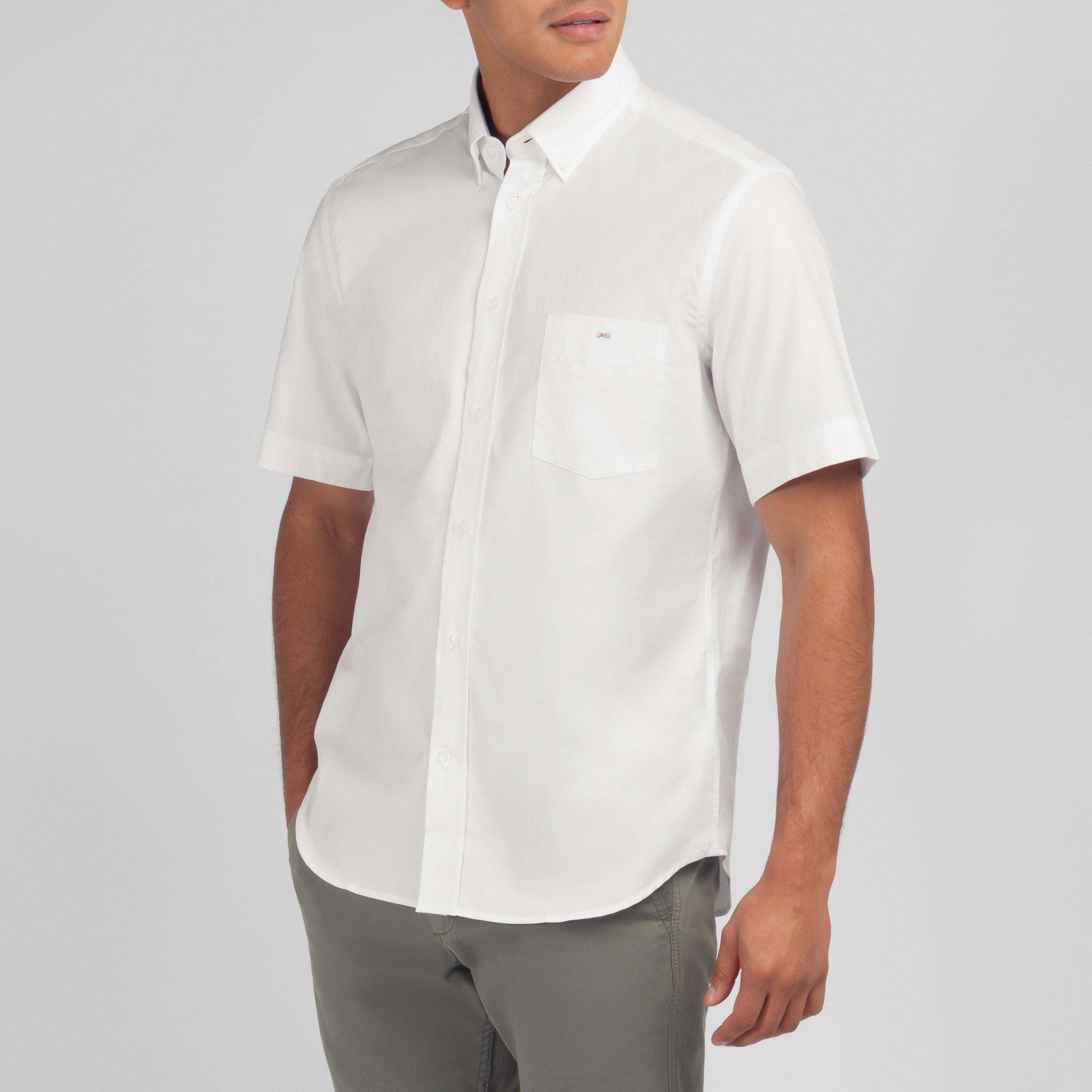 Bc - Eden Park - Short sleeved pink cotton shirt - 2