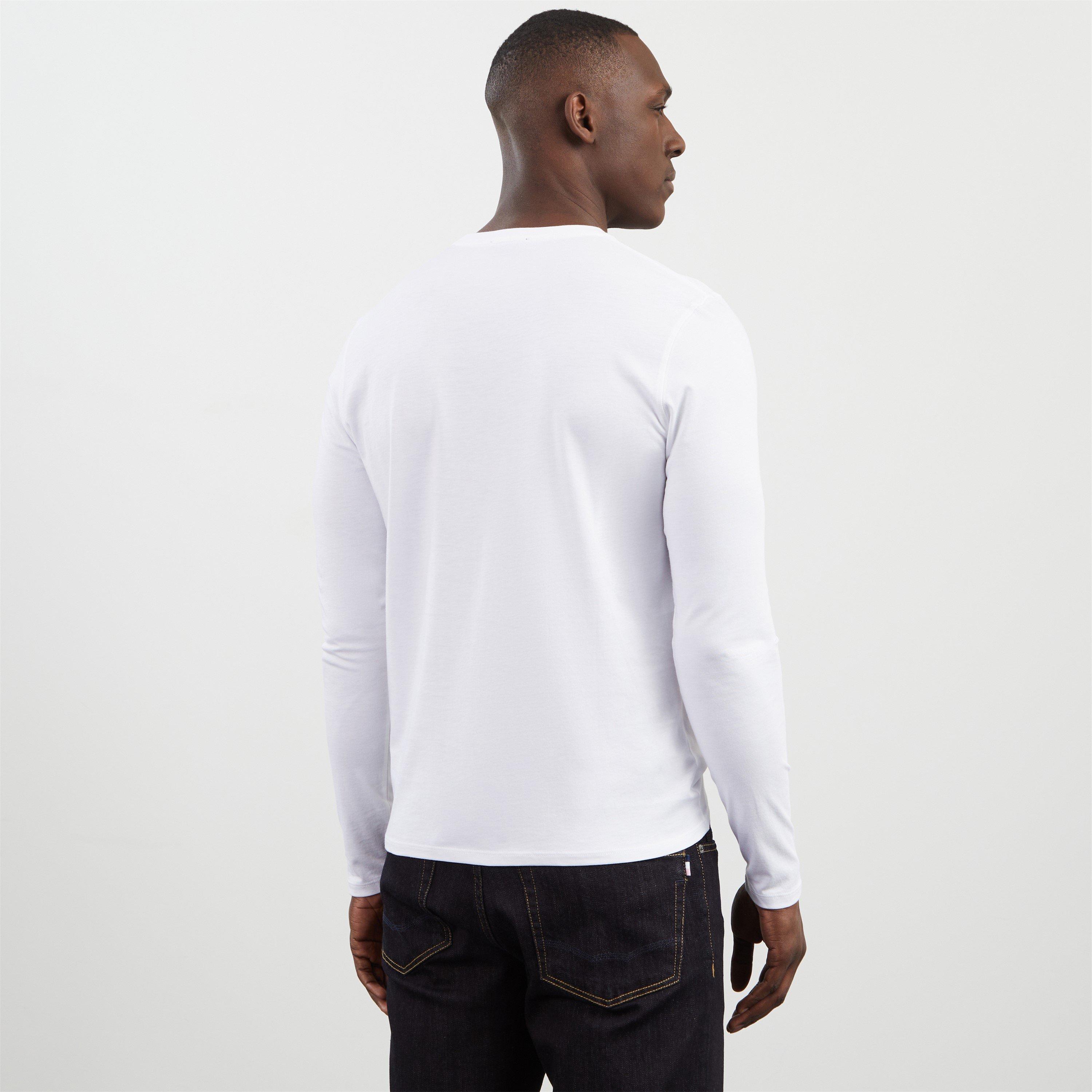 Bc - Eden Park - Long sleeved white cotton t-shirt - 2