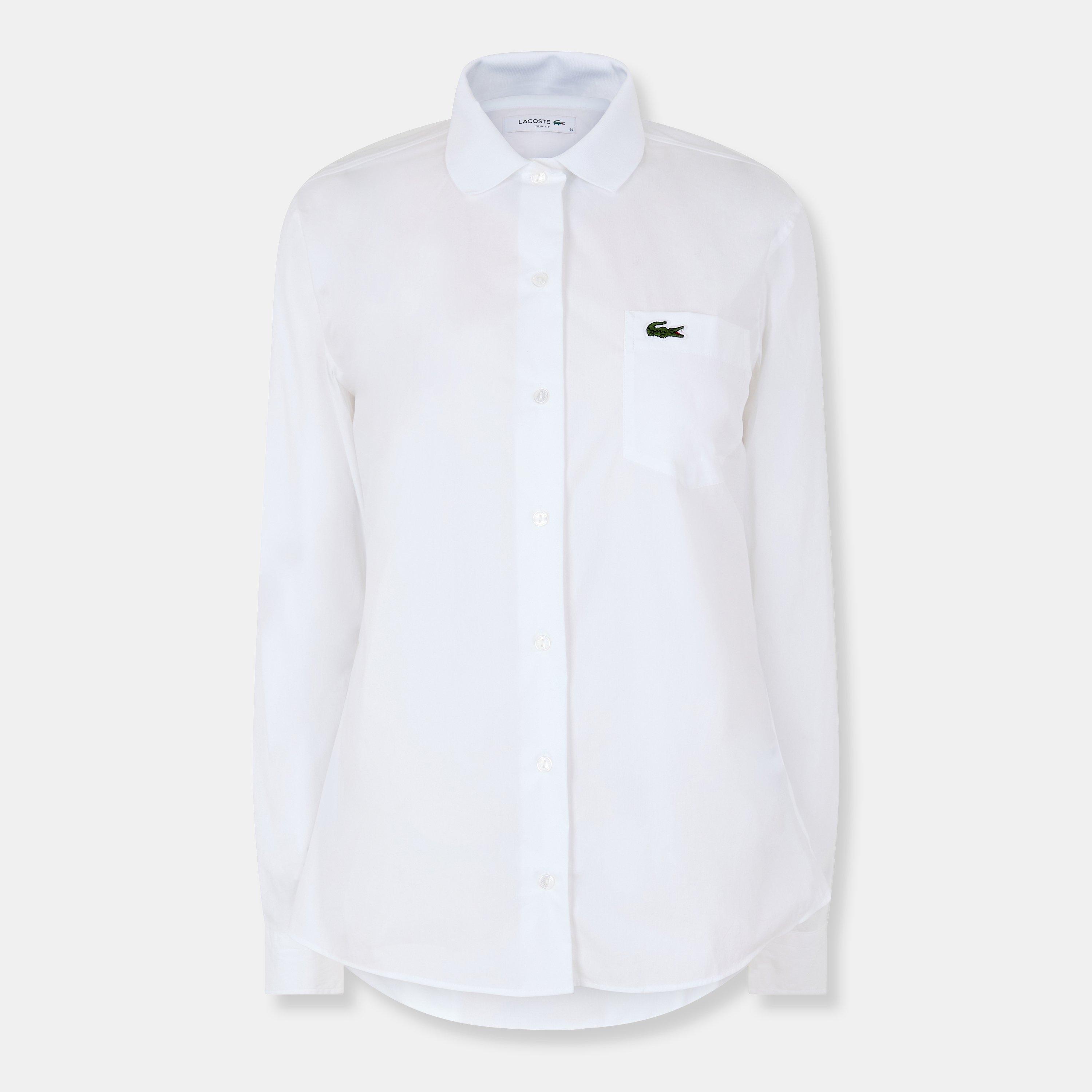 White - Lacoste - Long-Sleeve Plain Shirt - 1